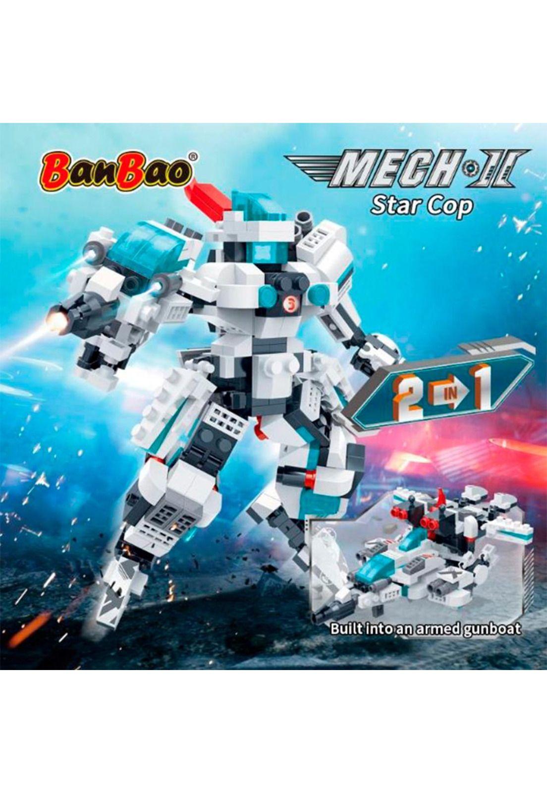 Set de Bloques de Construcción Robot Mech II Banbao-4