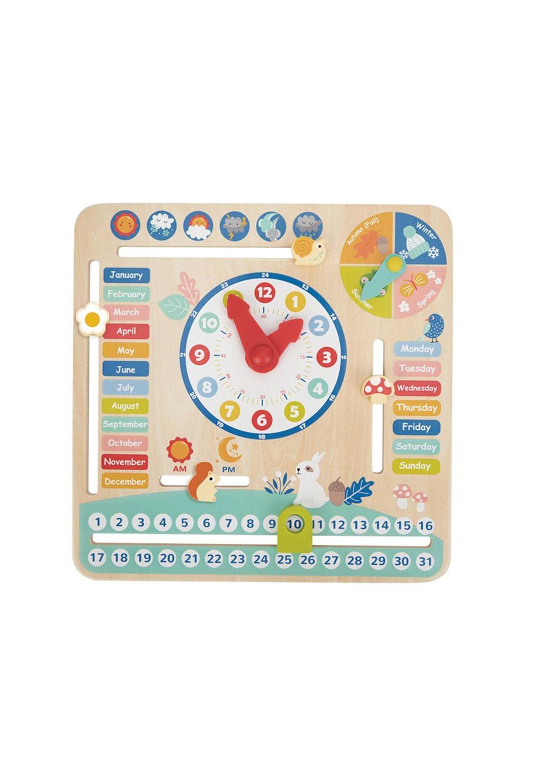 Calendario Interactivo de Madera - Tooky Toy-1