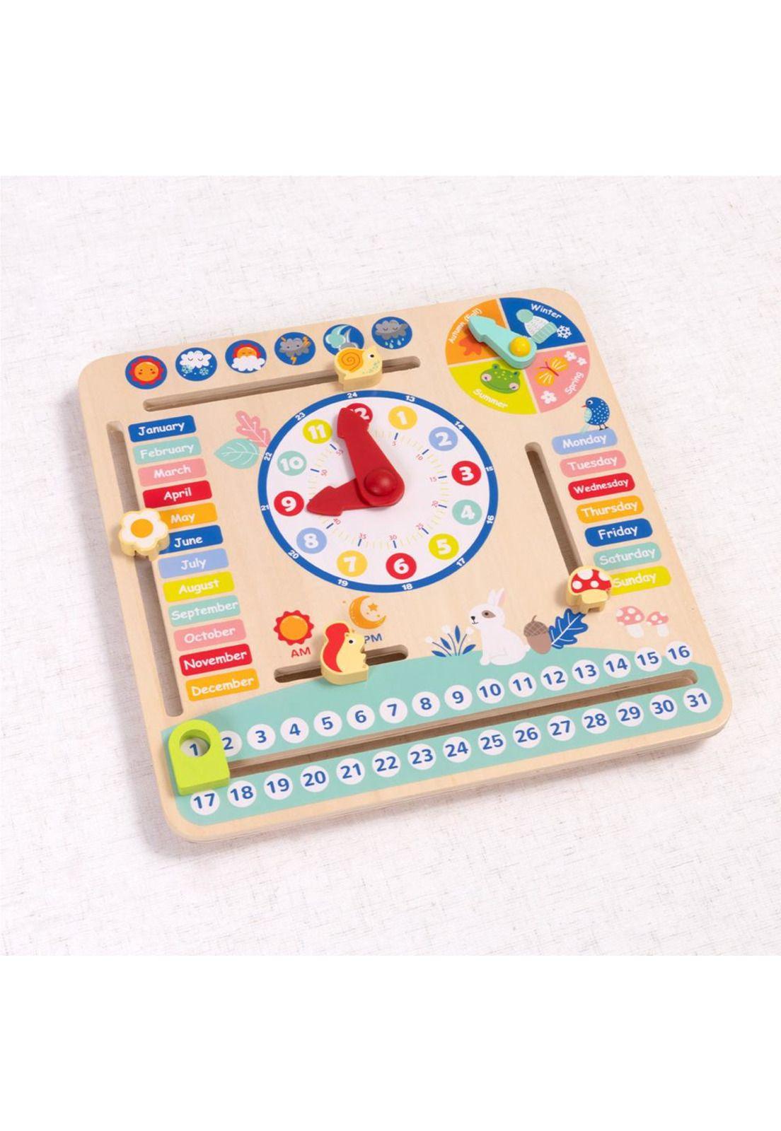 Calendario Interactivo de Madera - Tooky Toy-3