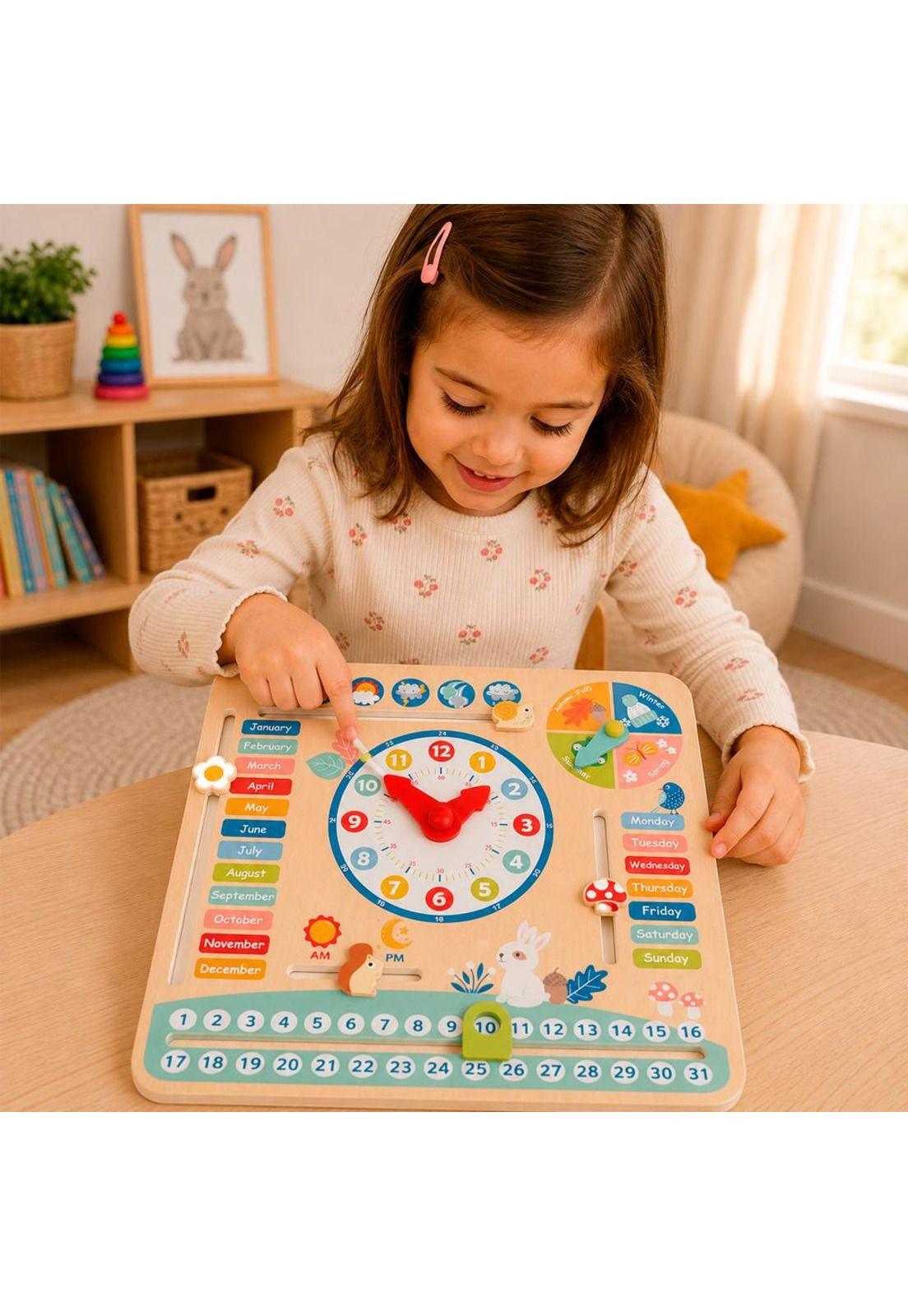Calendario Interactivo de Madera - Tooky Toy-4