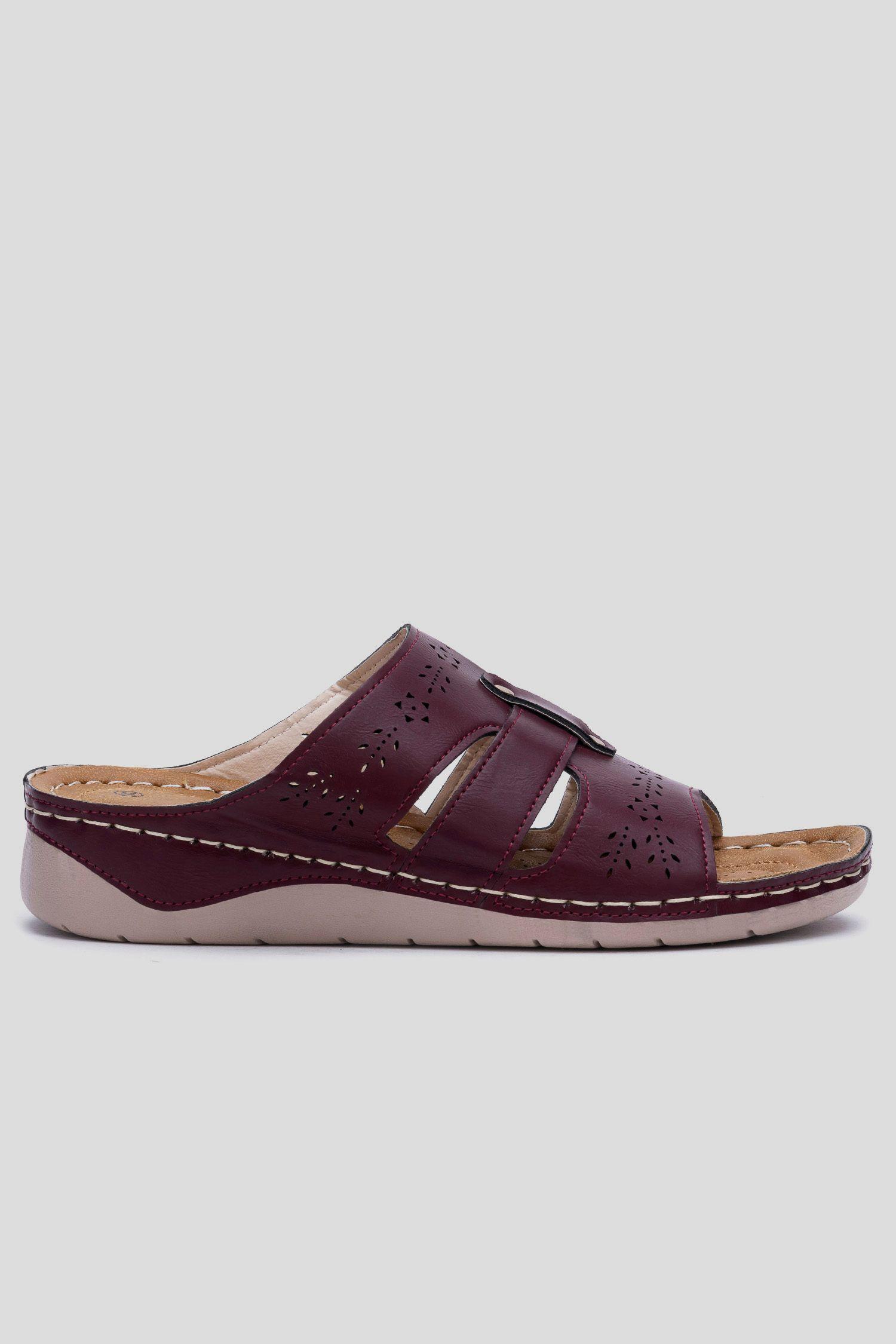 Sandalia Mujer Burdeo Dika Apóstol-0