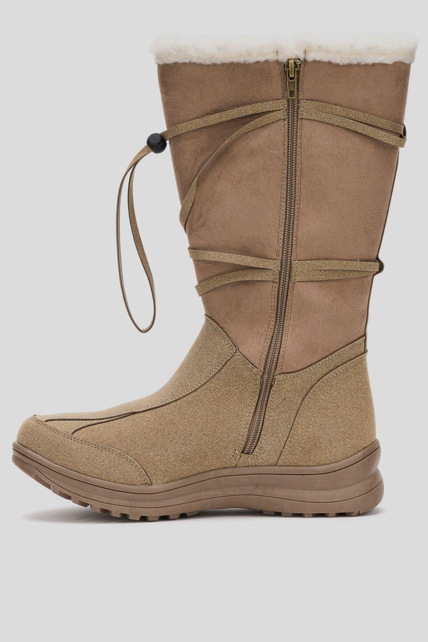 Bota Mujer Beige Ribun Carbin-1