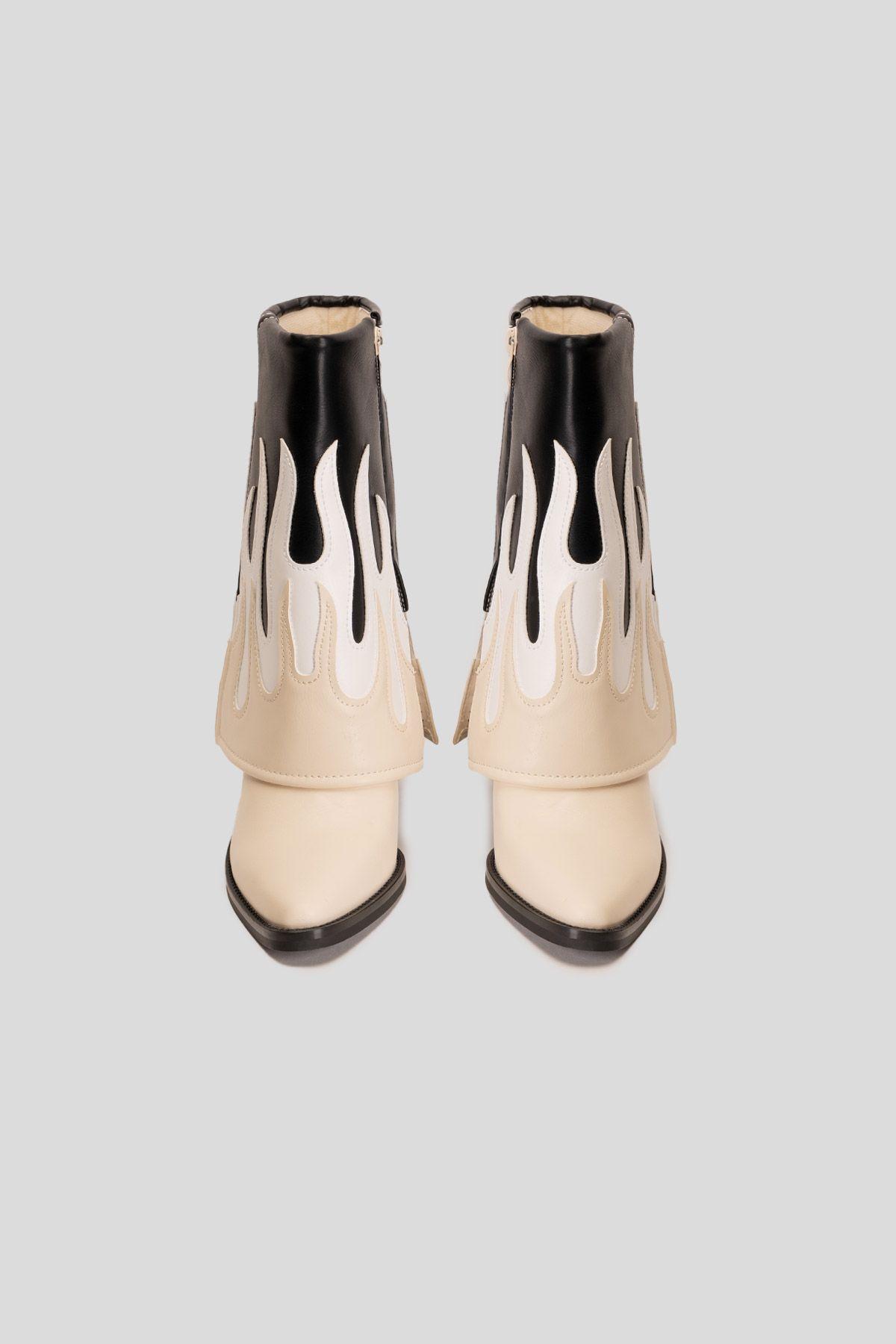 Bota Mujer Beige Loira Zameta-2