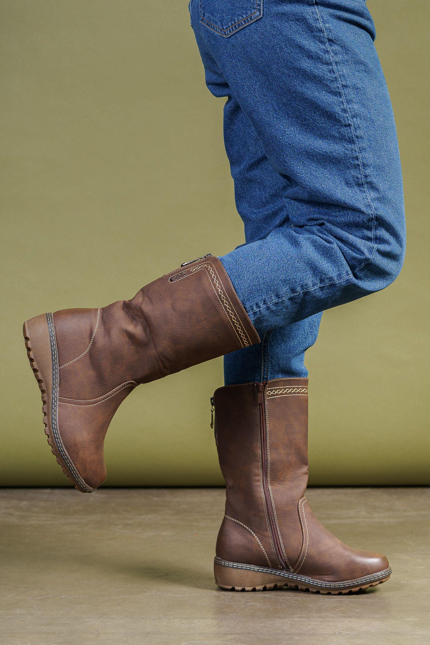 Bota Mujer Café Noor Thunder Blue-3