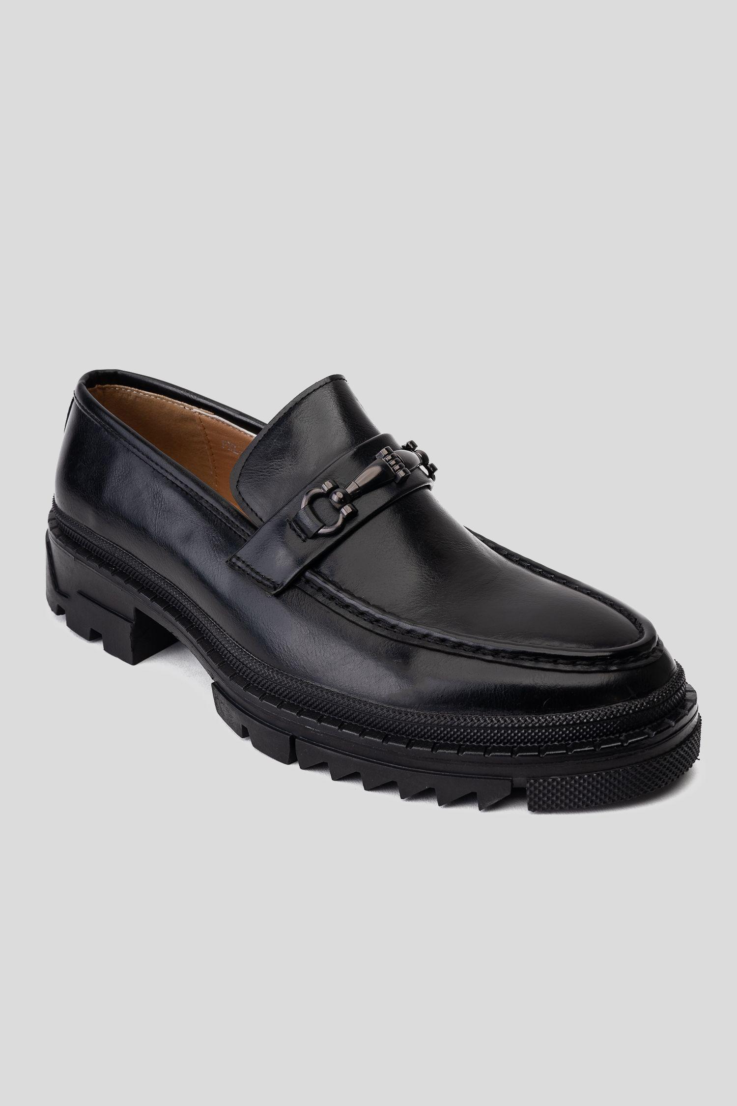 Mocasín Urbano Tassel Negro Liso Zameta-2