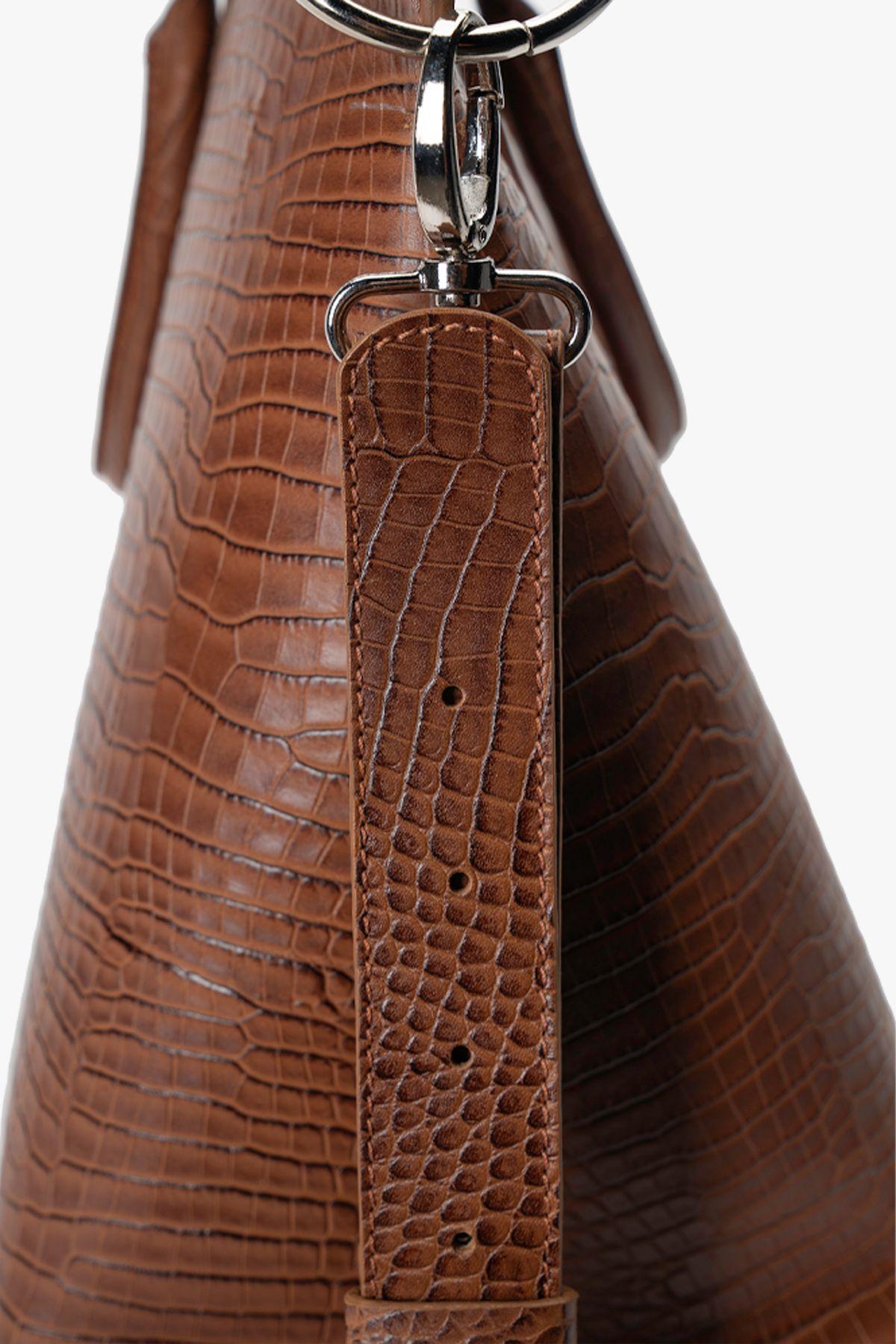 Bolso de Diseñador Café Caimán Landazuri-2