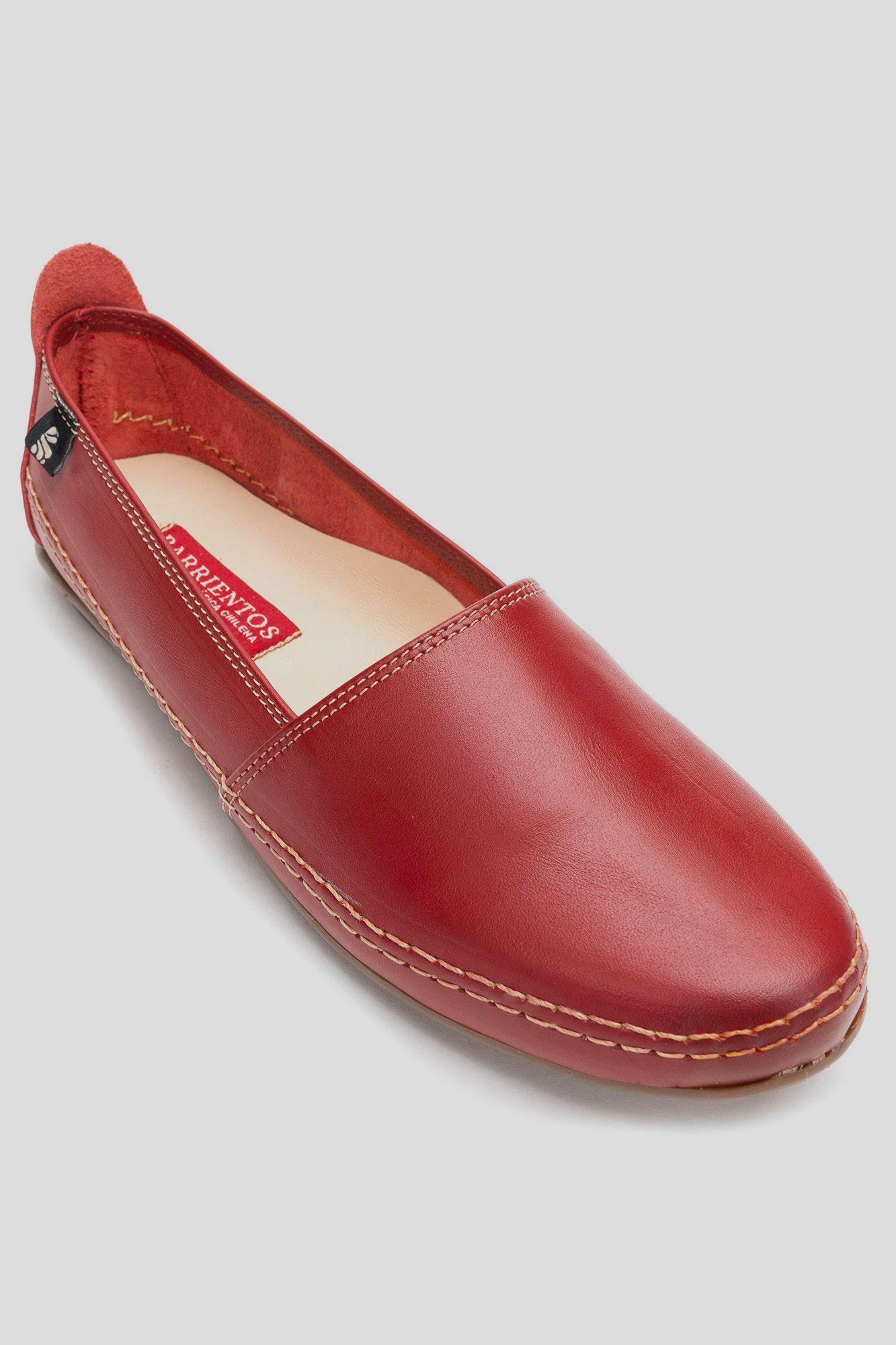 Mocasín Cuero La Serena Rojo Barrientos-2