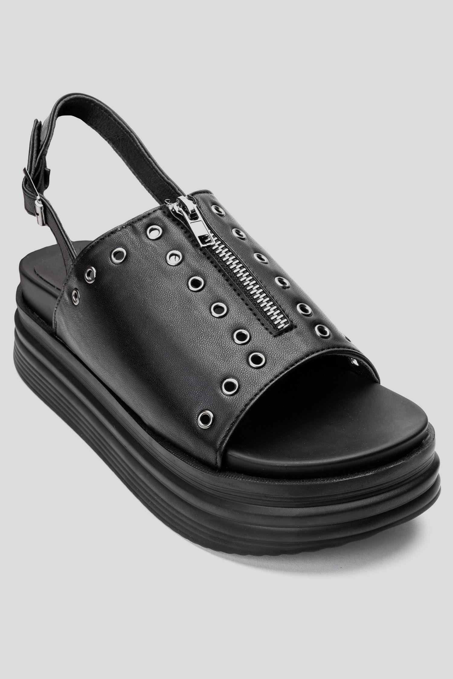 Sandalia Mujer Negro Agna Chancleta-2