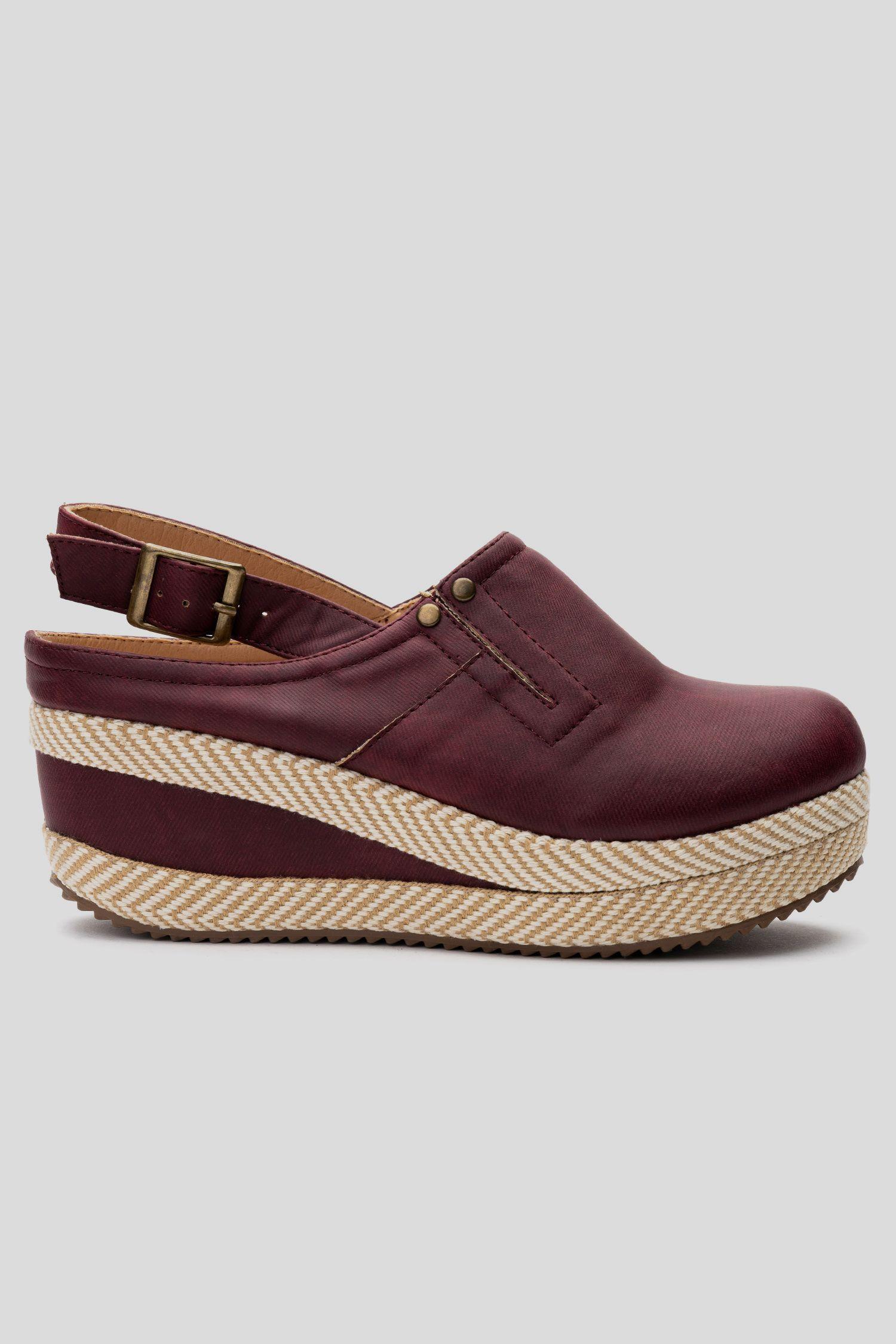 Zapato Mujer Morado Petra Chancleta-0