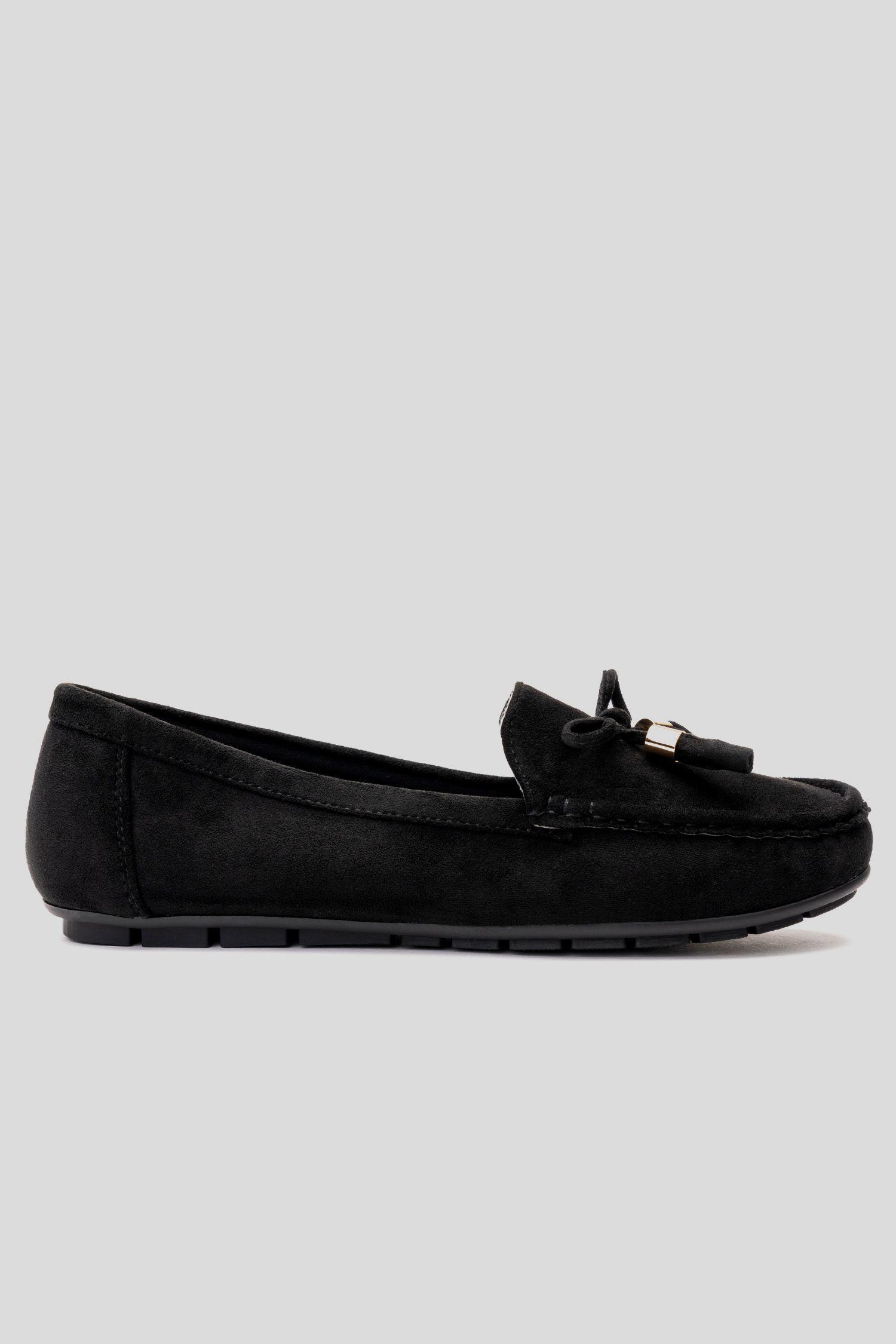 Mocasin Mujer Negro Zinerva Chancleta-0