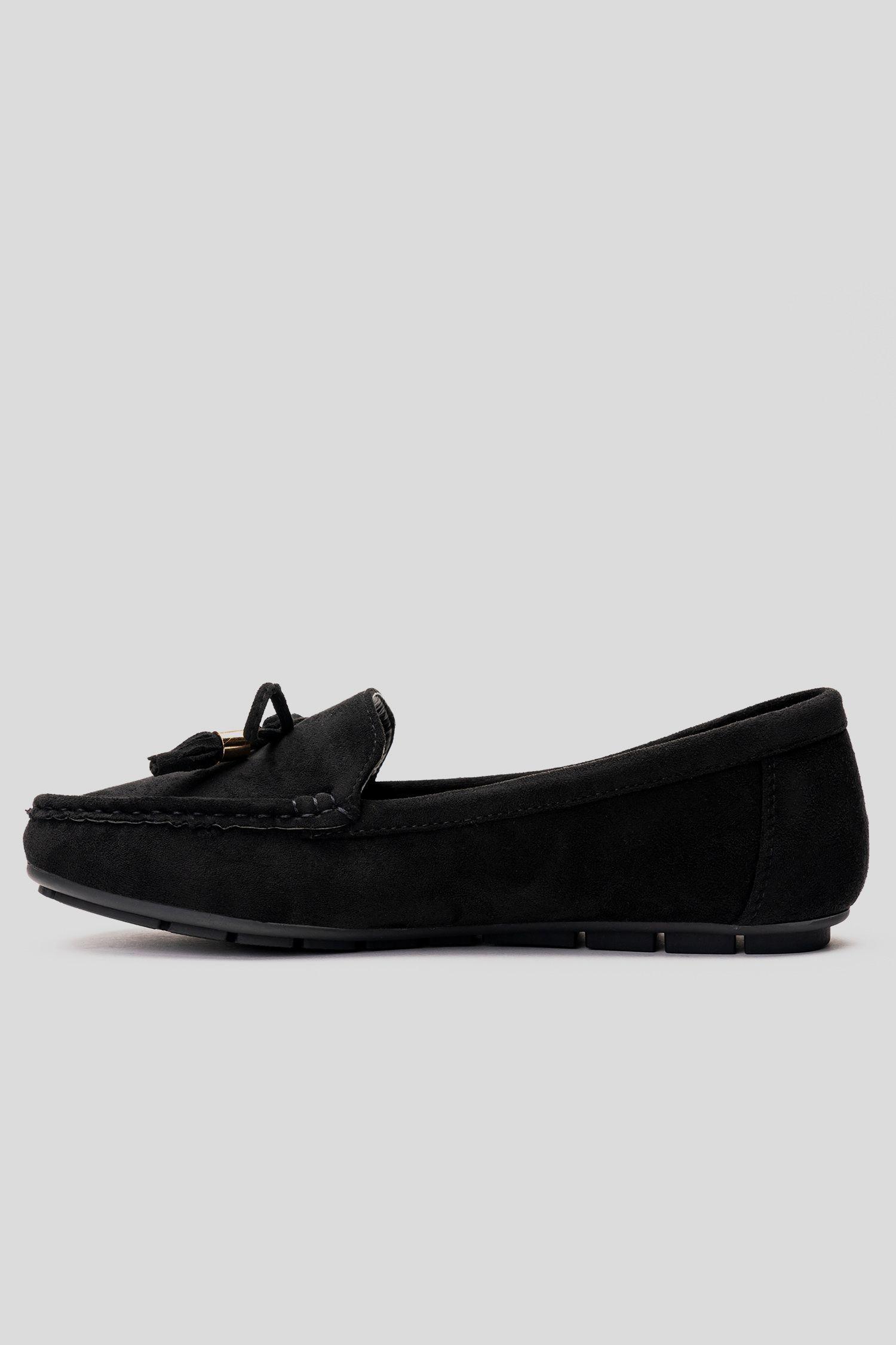 Mocasin Mujer Negro Zinerva Chancleta-1