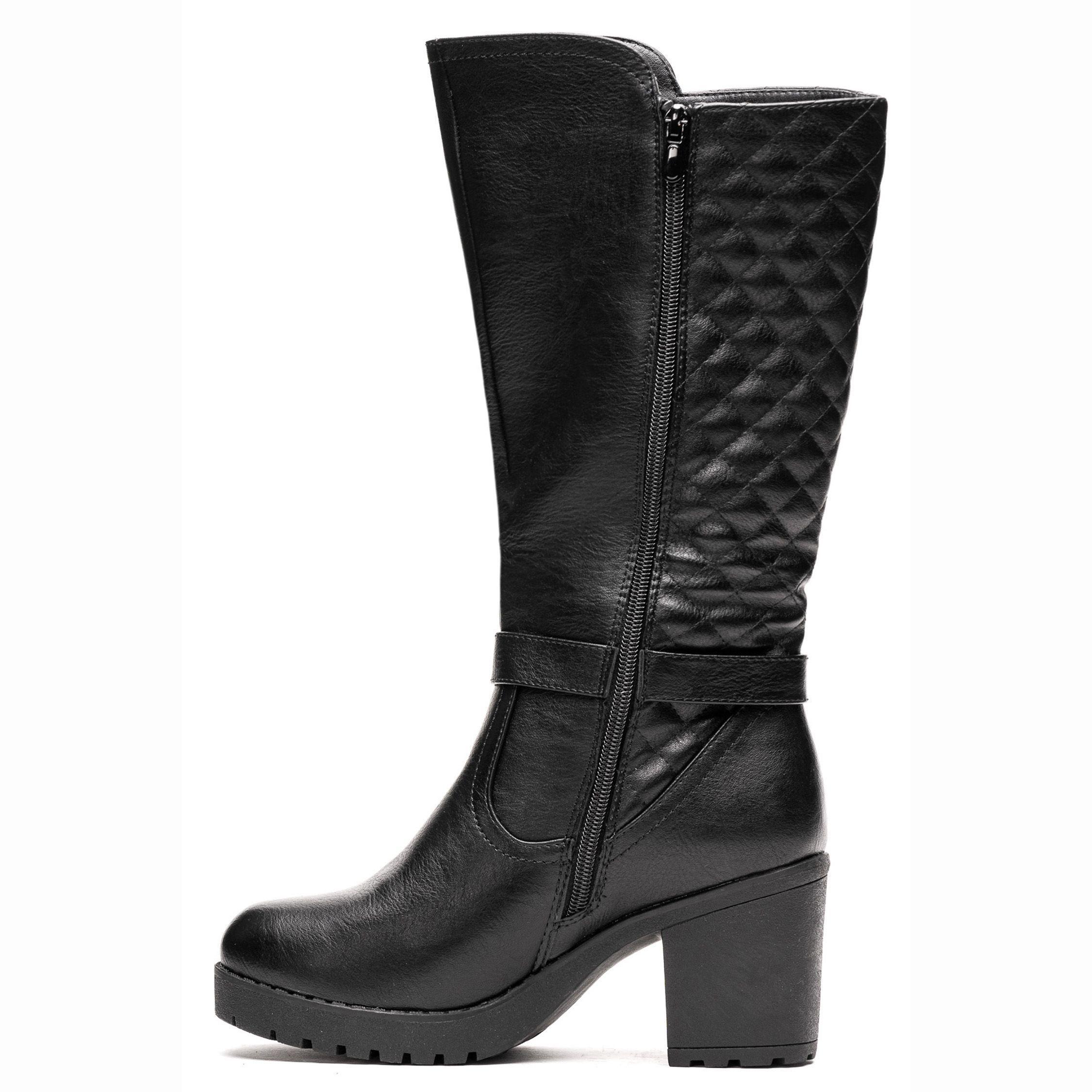 Bota Mujer Negro Driscu Chancleta-1