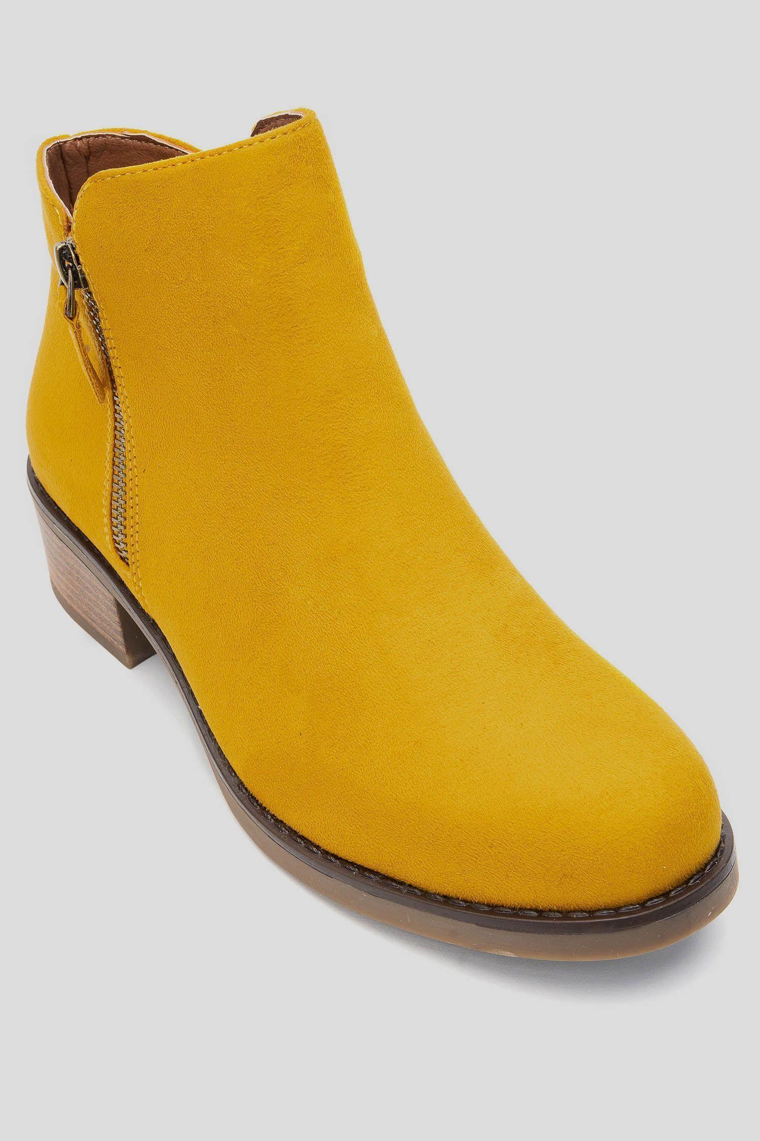 Botín Mujer Amarillo Alice Chancleta-2