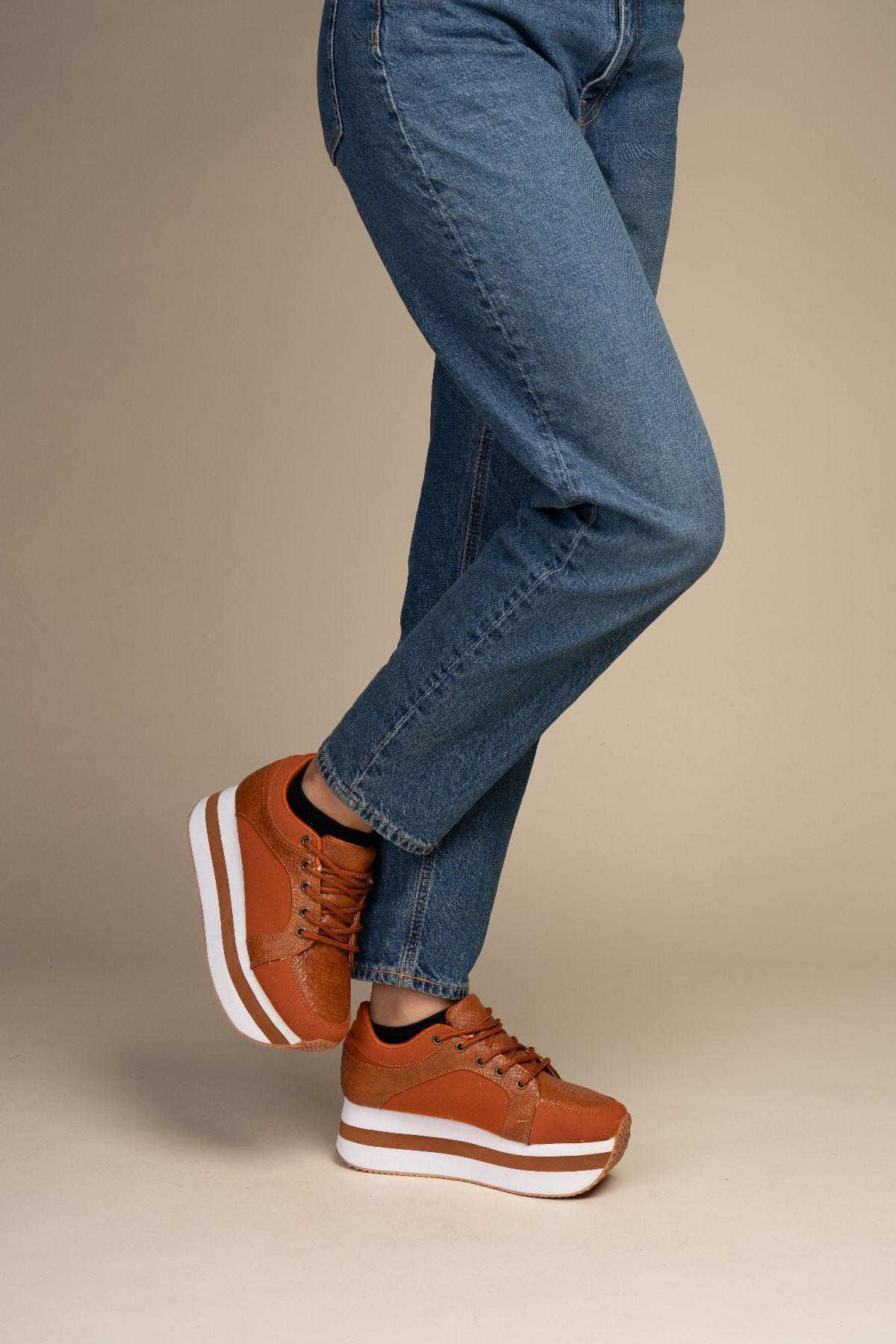 Zapatilla Casual Mujer Camel Kendra Chinitown-1
