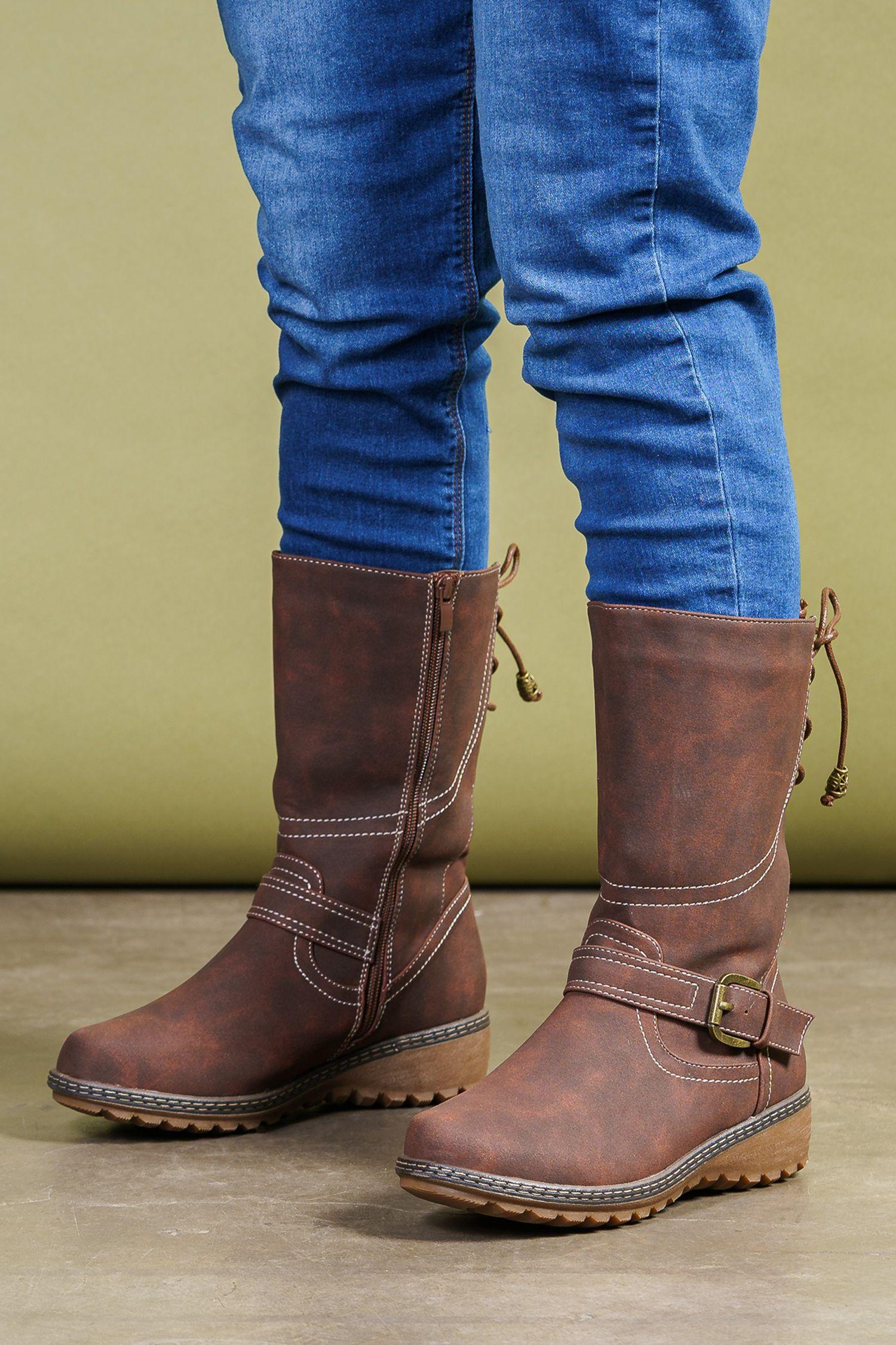 Bota Mujer Café Damara Thunder Blue-1