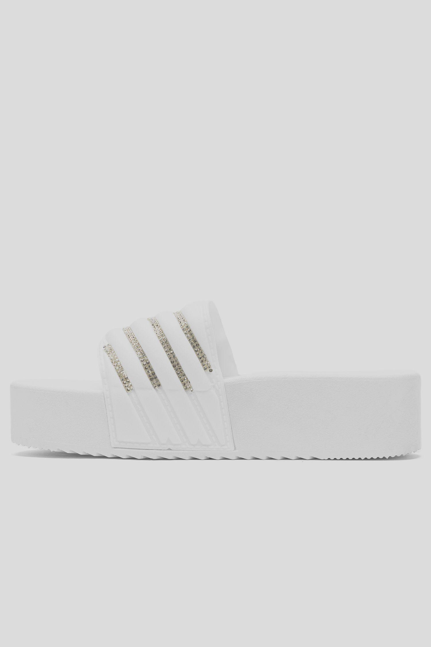 Sandalia Mujer Blanco Valentini Chancleta-1