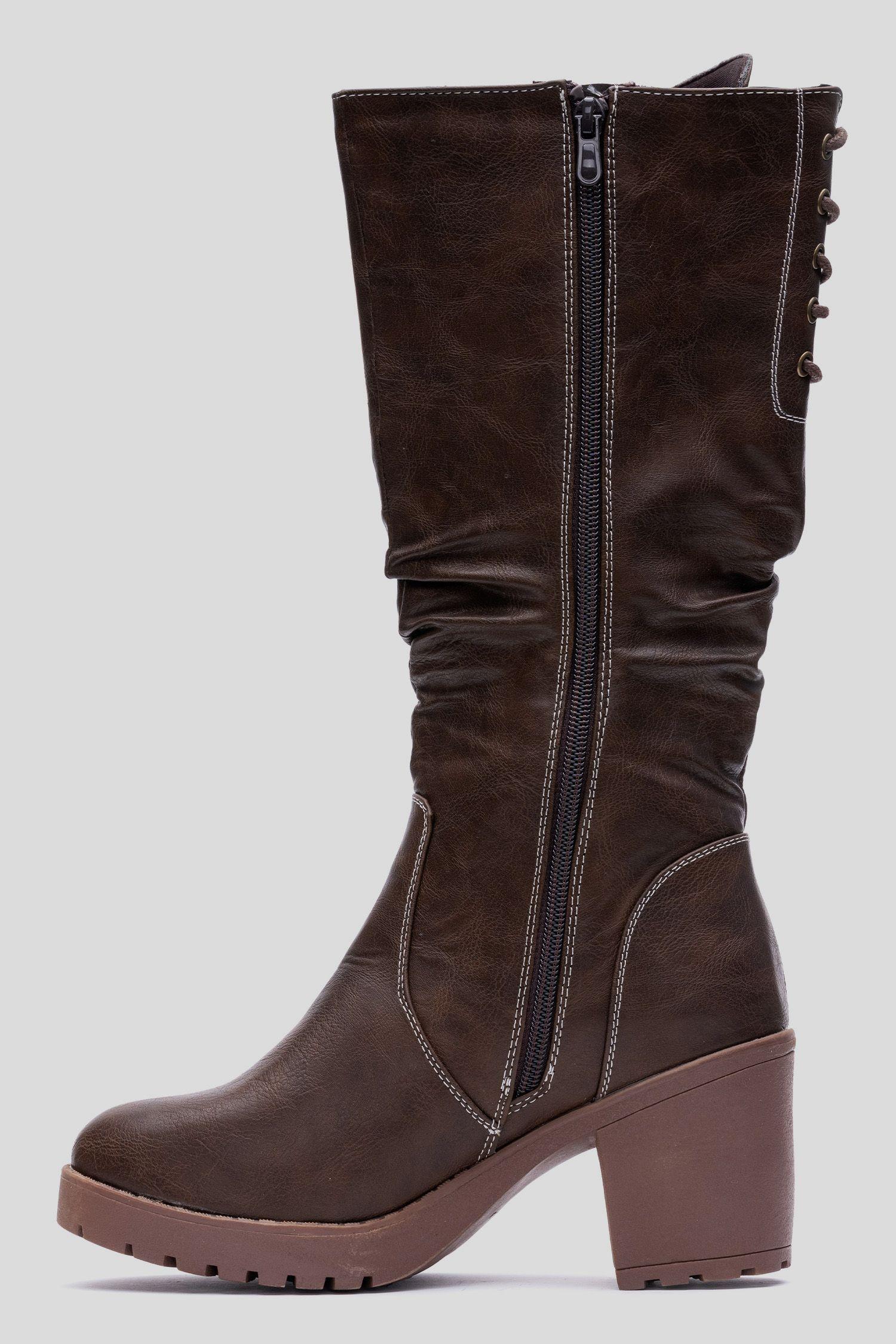 Bota Mujer Café Moro Lisa Chancleta-1