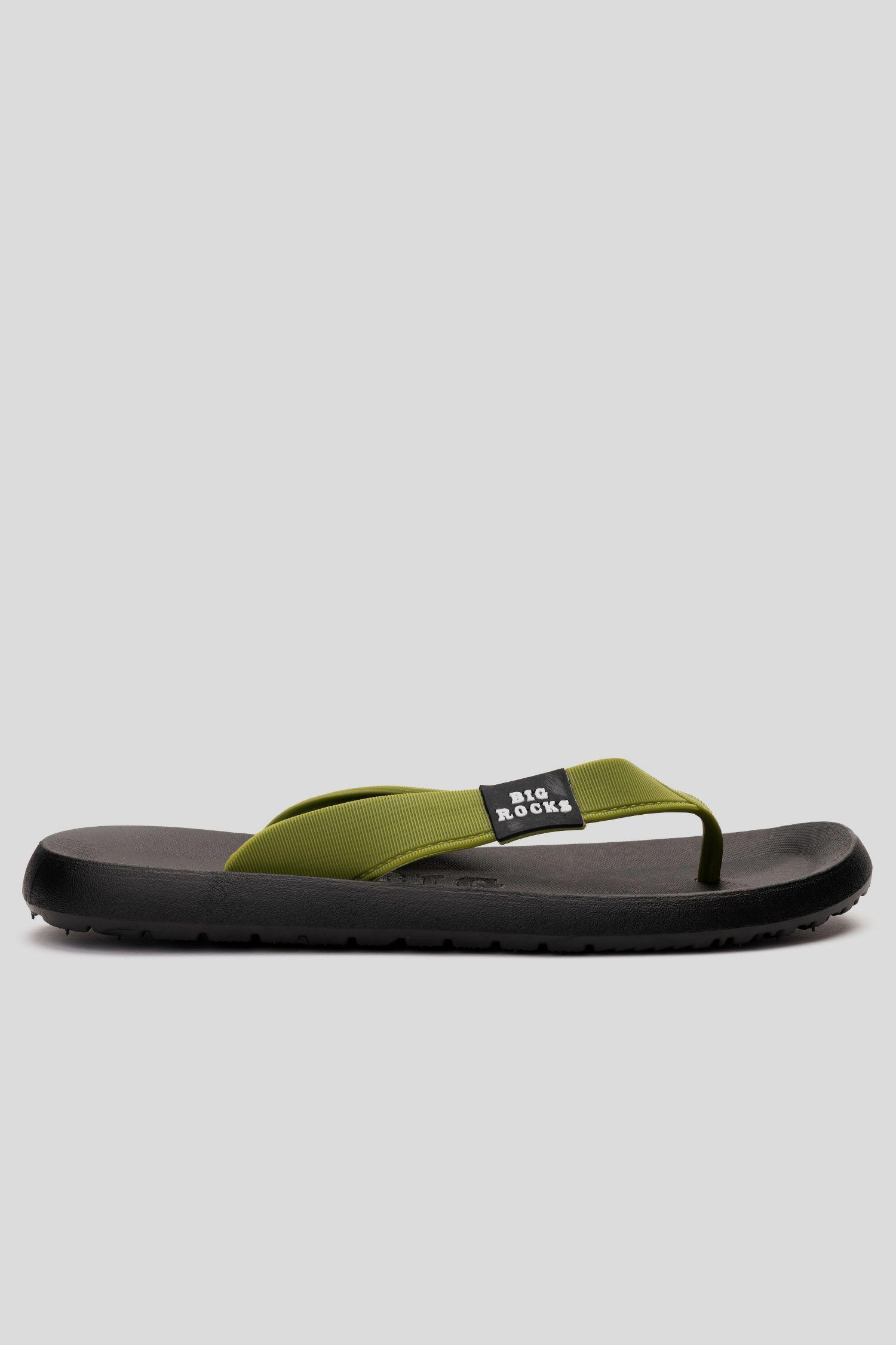 Sandalia Hombre Verde Rocks Chancleta-0