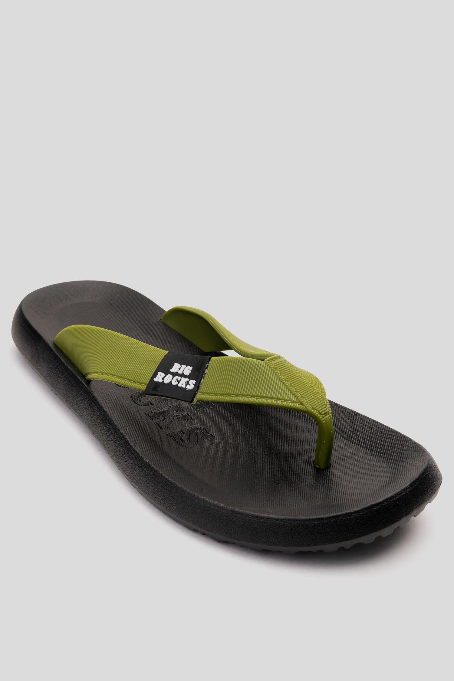 Sandalia Hombre Verde Rocks Chancleta-2