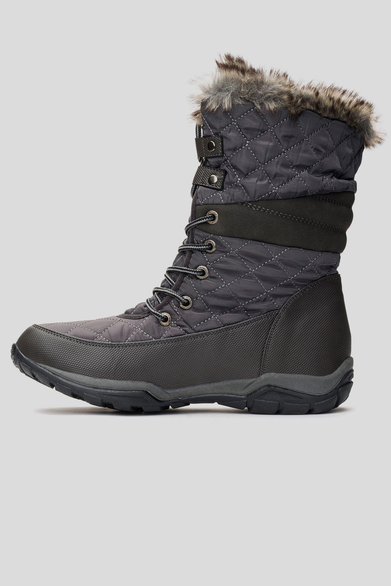 Bota Invernal Mujer Gris Roma Chinitown-1