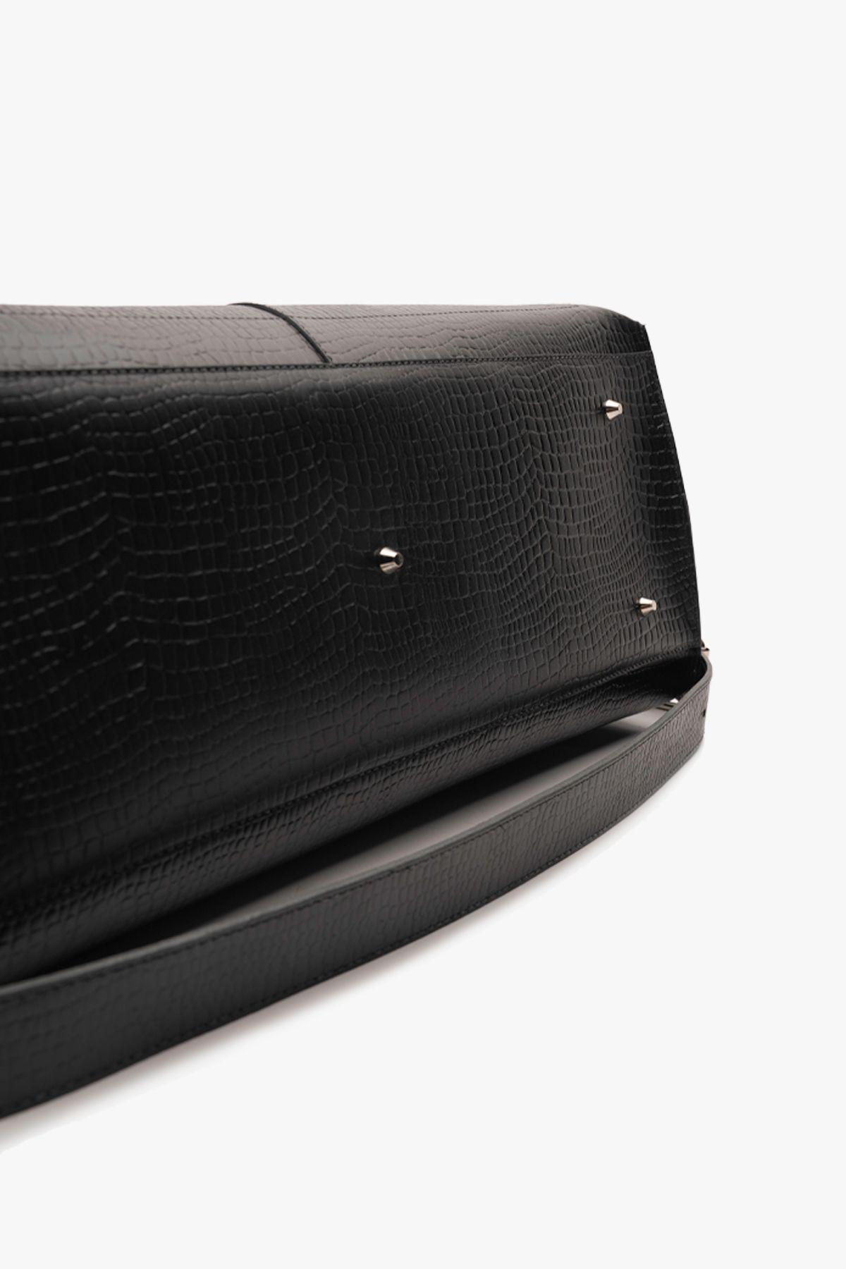 Bolso de Diseñador Negro Raptor Landazuri-8