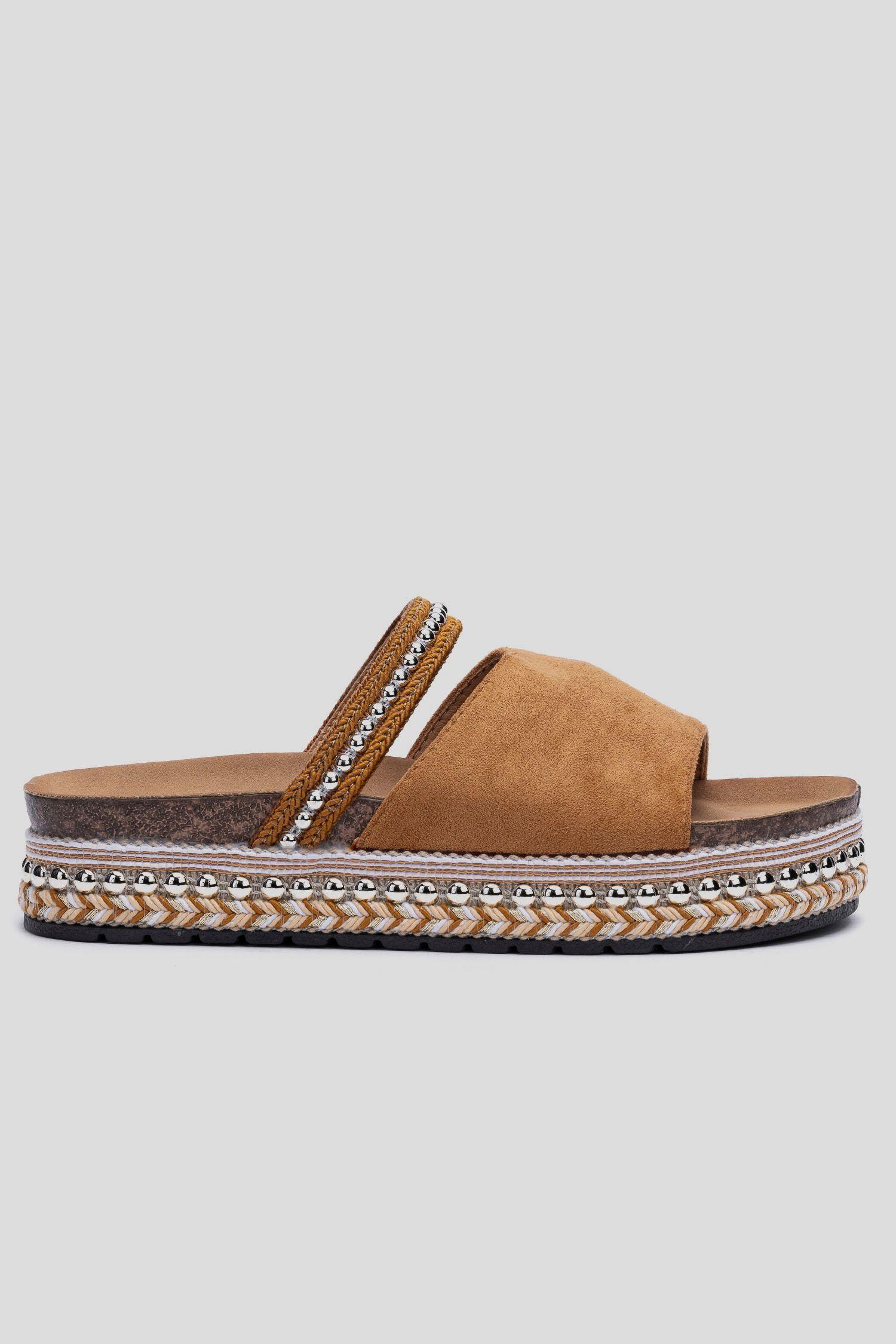 Sandalia Mujer Camel Korzu Apóstol-0