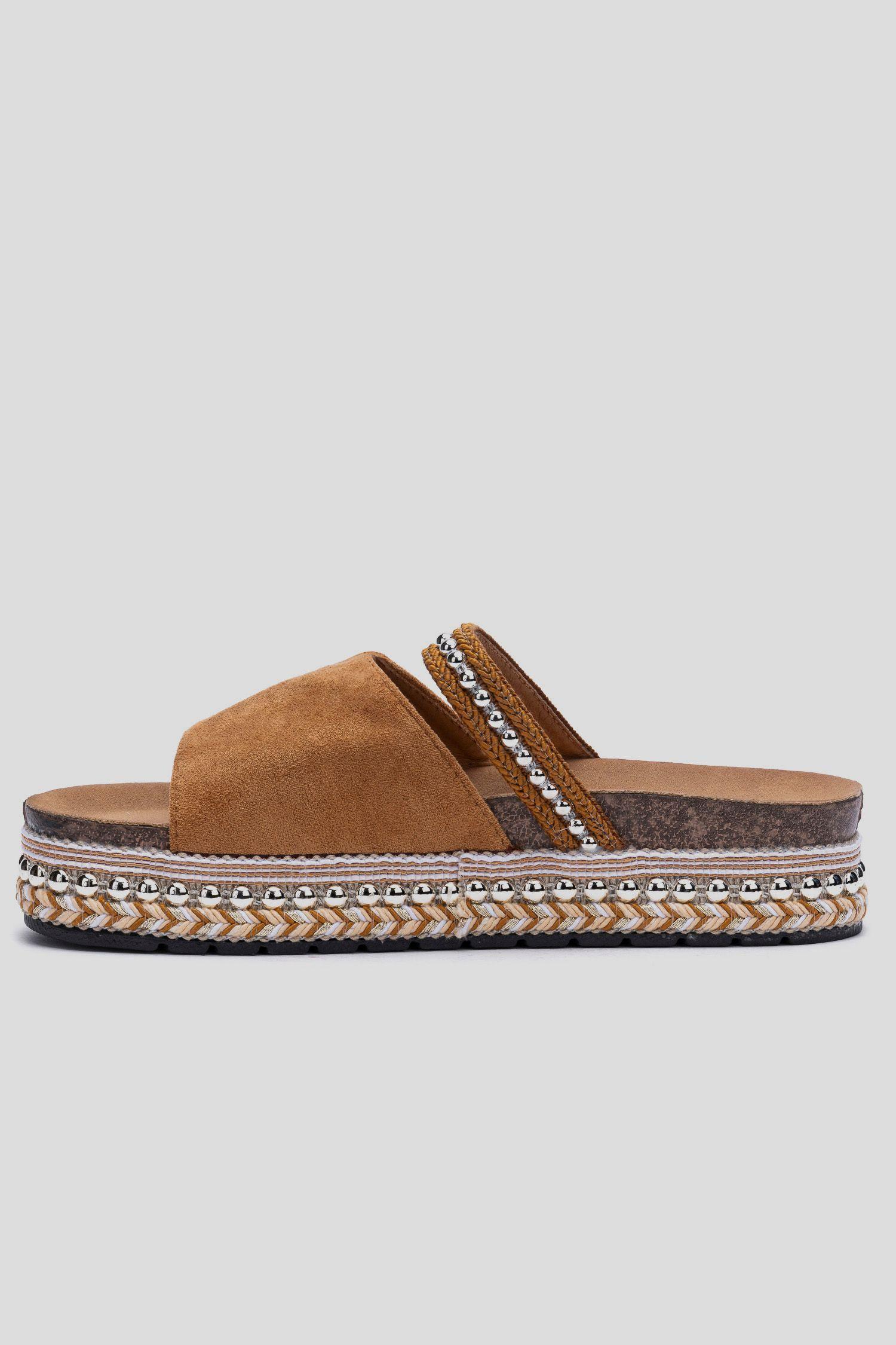 Sandalia Mujer Camel Korzu Apóstol-1