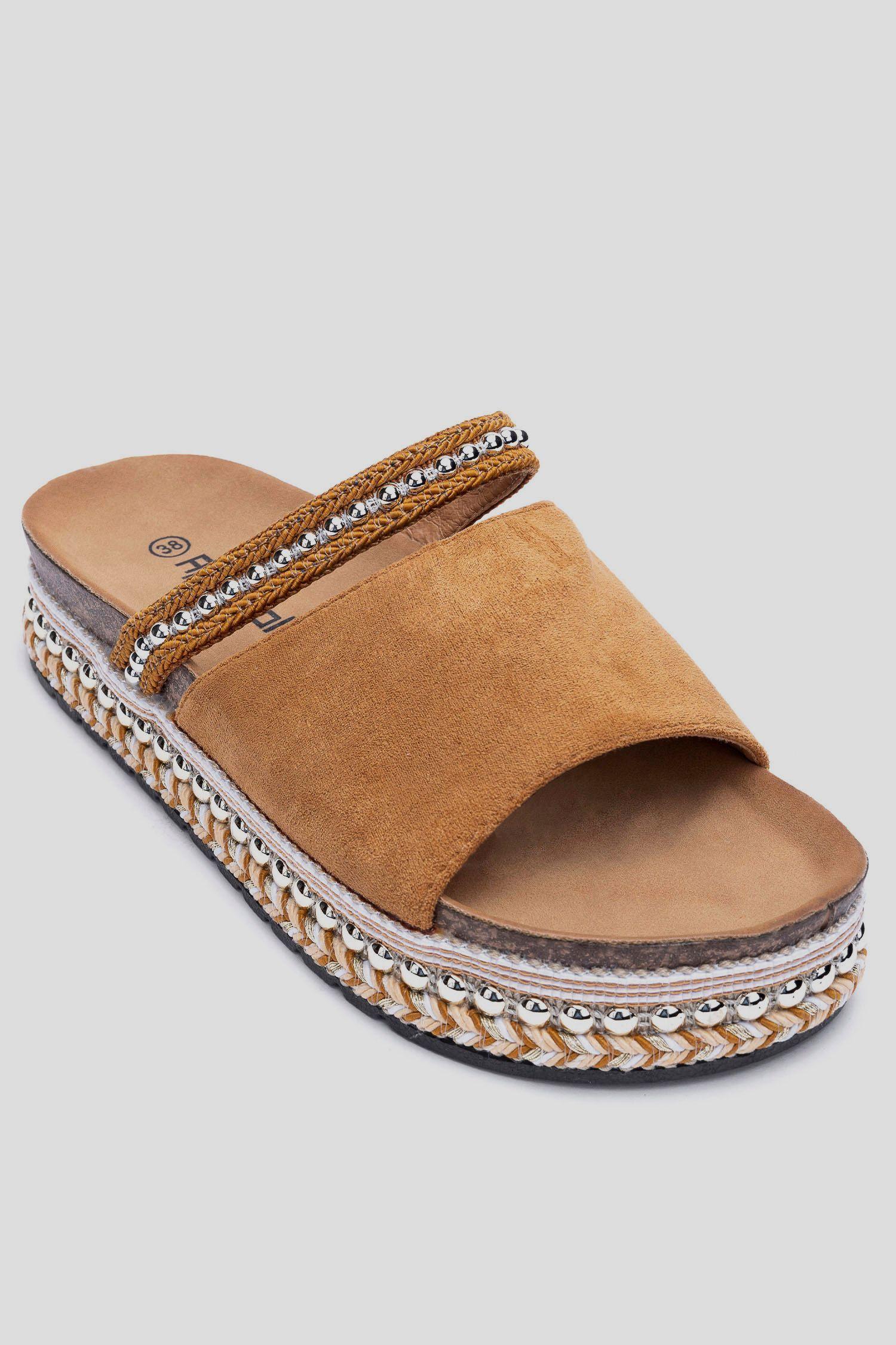 Sandalia Mujer Camel Korzu Apóstol-2