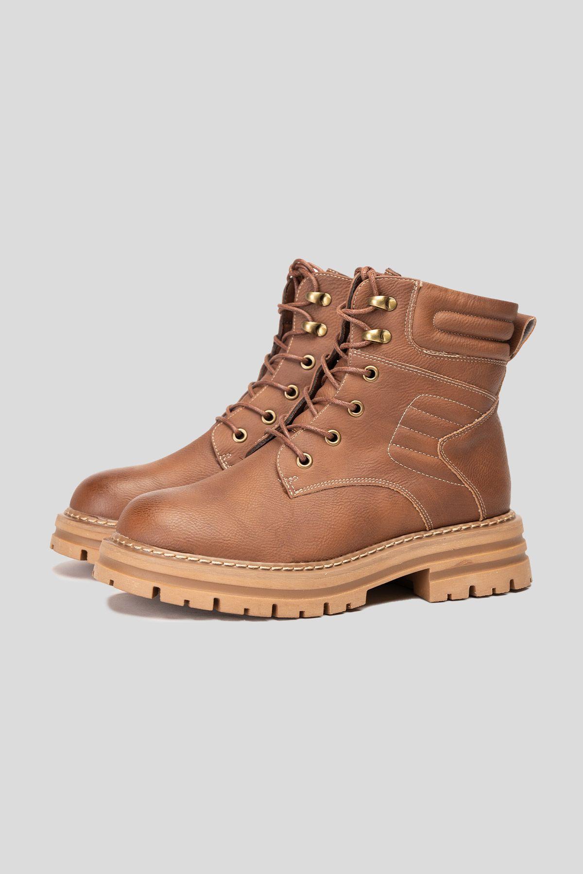 Botín Casual Mujer Camel Zetu Chinitown-2