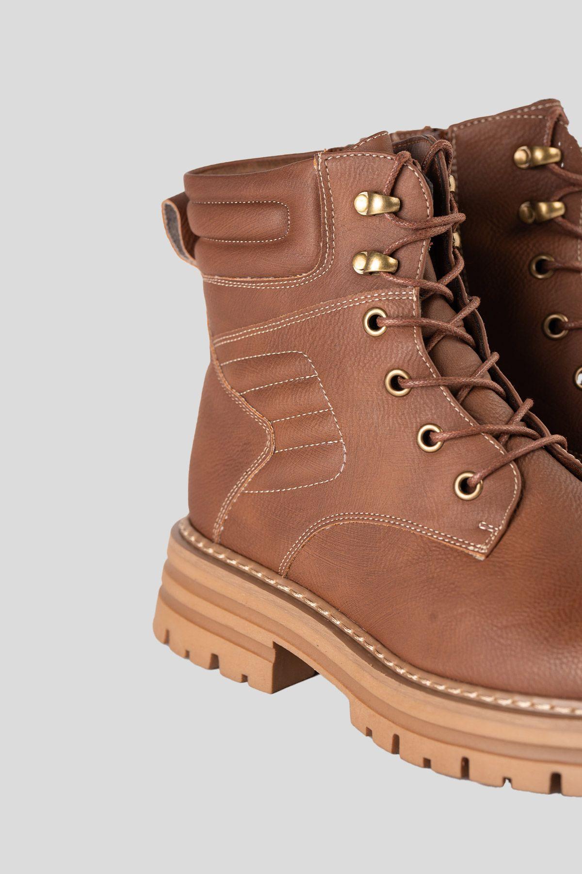 Botín Casual Mujer Camel Zetu Chinitown-5