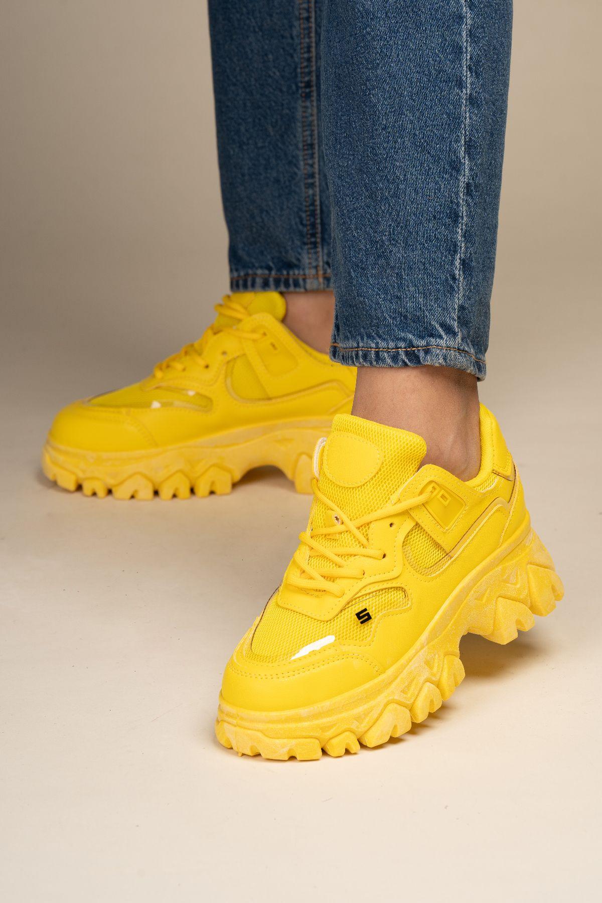 Zapatilla Urbana Mujer Amarillo Lincoln Chinitown-4