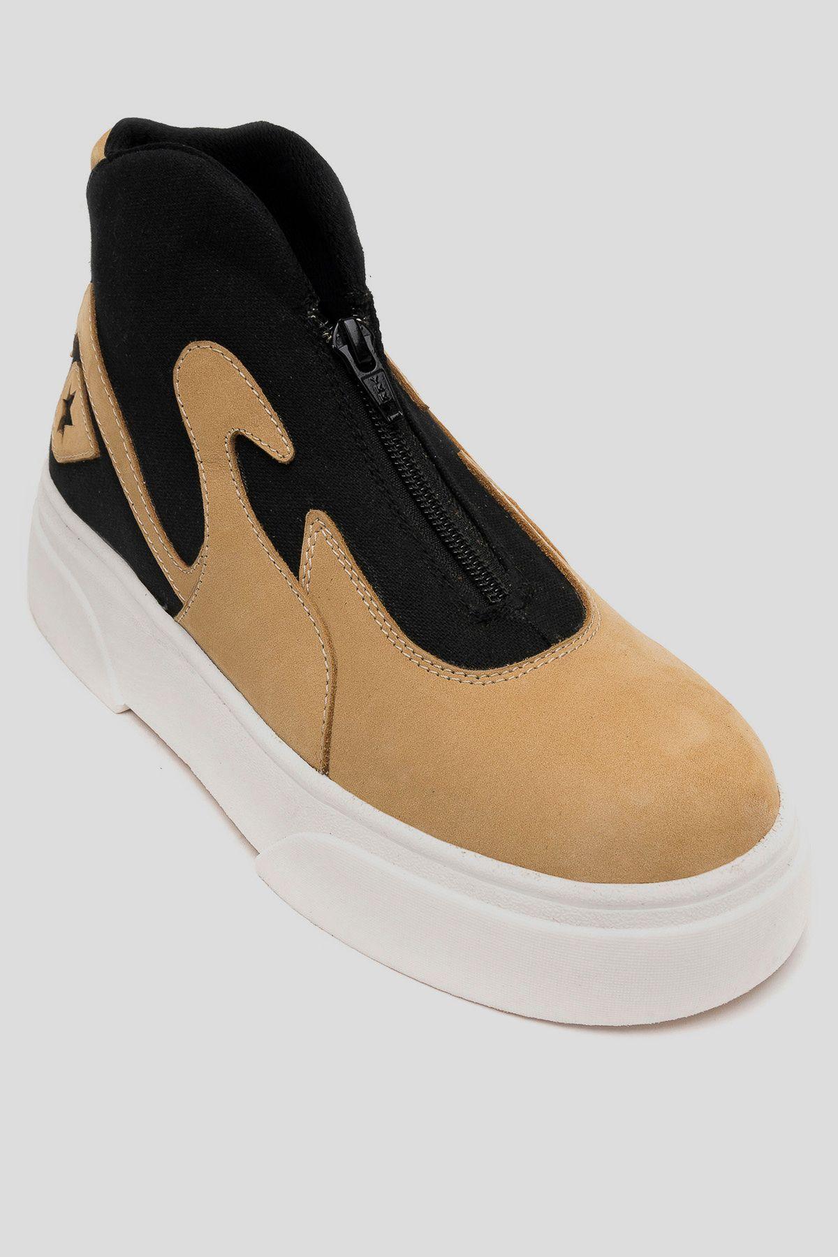 Zapatilla Urbana Mujer Cygnus Camel Landazuri-2