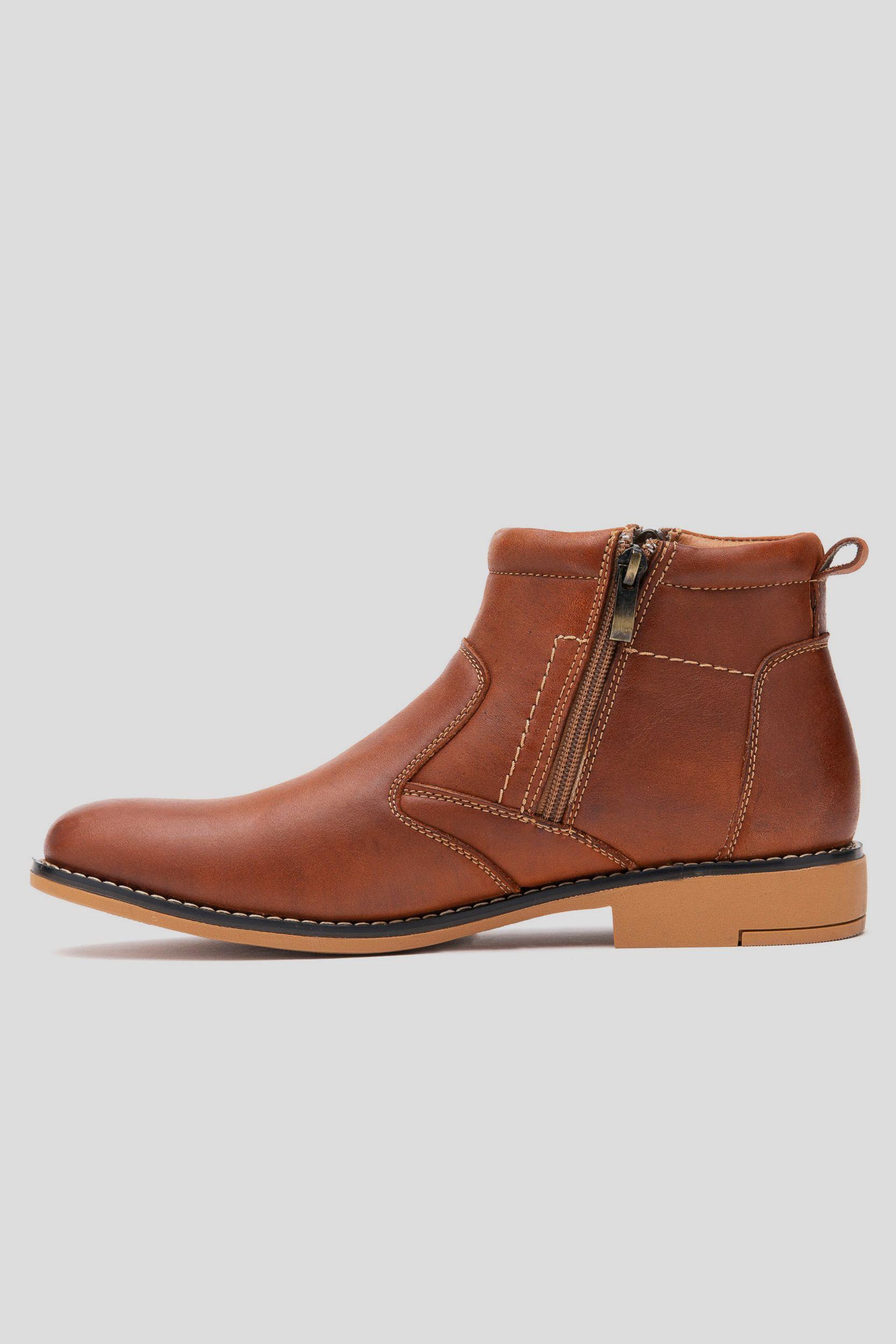 Botín Hombre Café Rojizo Abian Chinitown-1