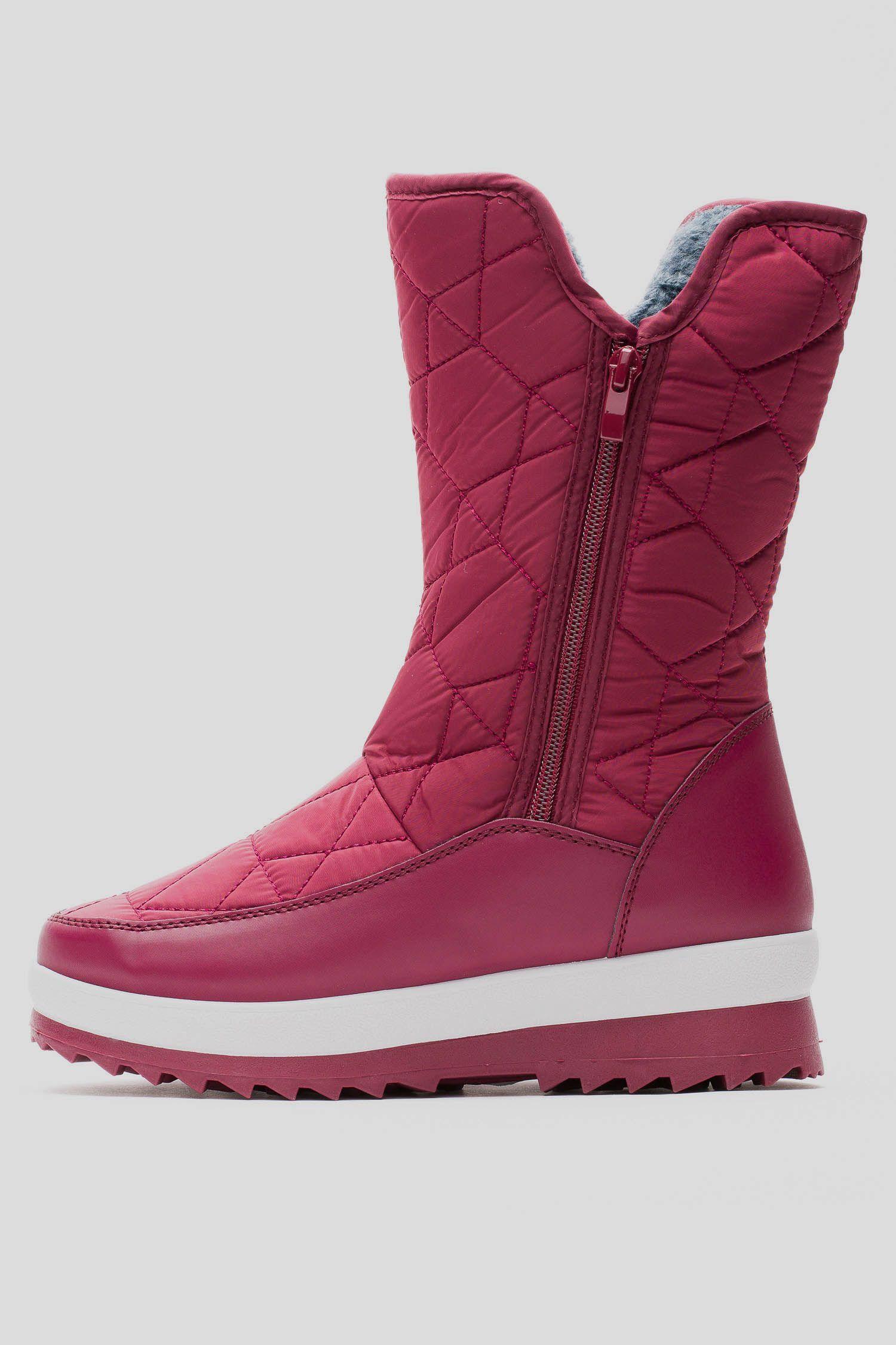 Bota Impermeable Mujer Burdeo Yunari Chinitown-2