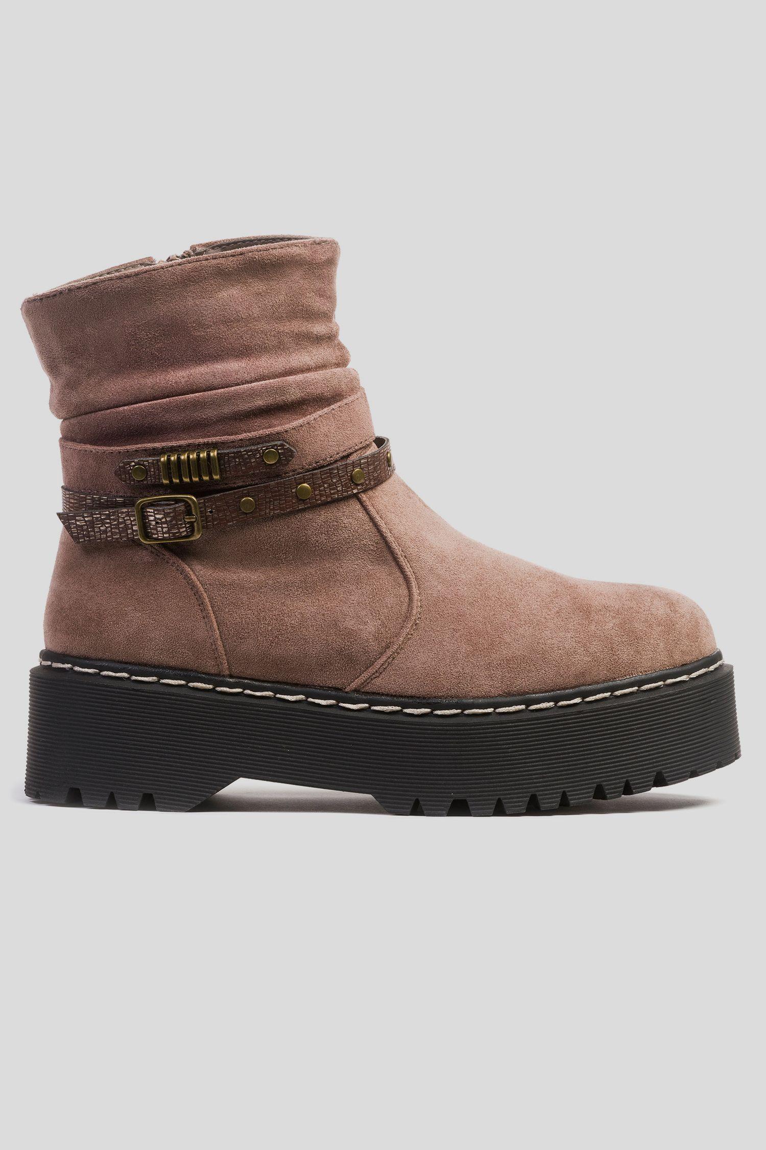 Botín Mujer Beige Ascoli Chancleta-0