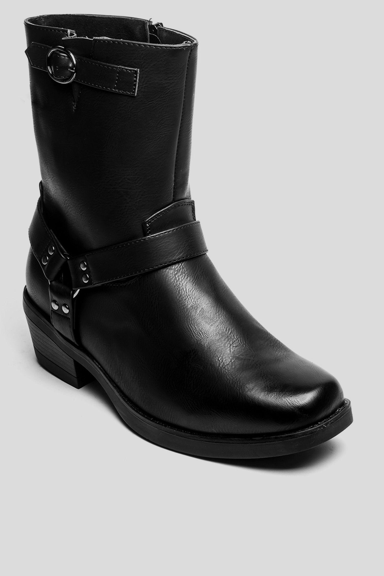 Bota Hombre Negro Taurus Chancleta-2