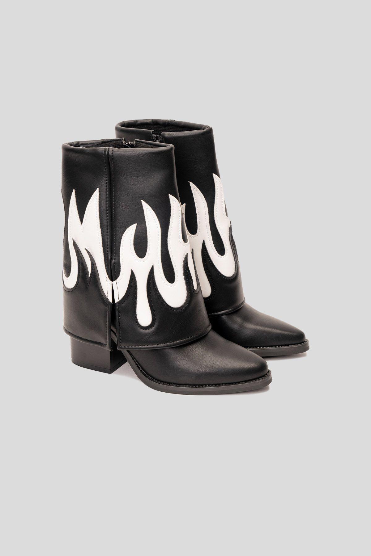 Bota Mujer Negro Loira Zameta-1