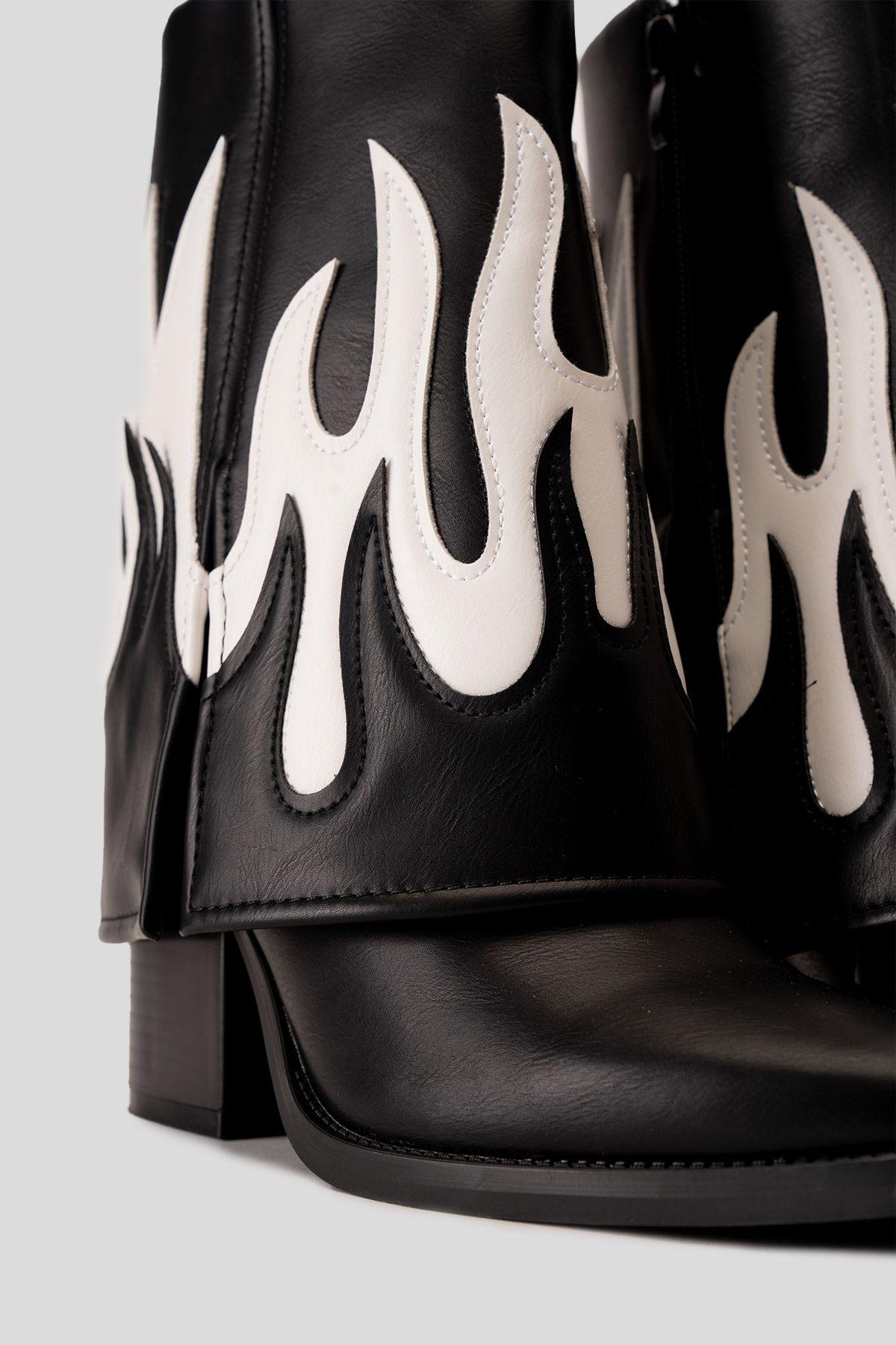 Bota Mujer Negro Loira Zameta-5