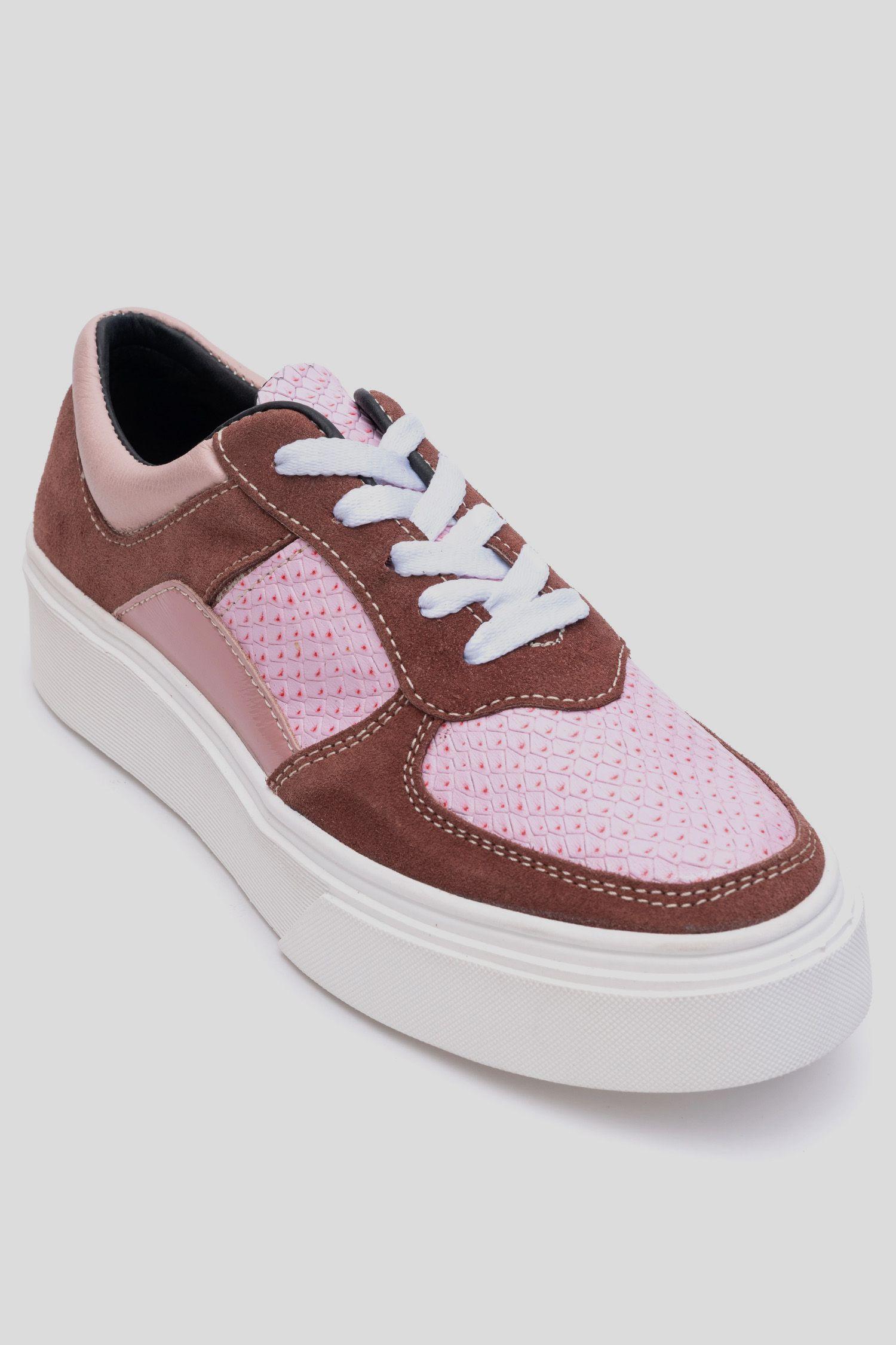 Zapatilla Cuero Romeral Rosada Barrientos-2