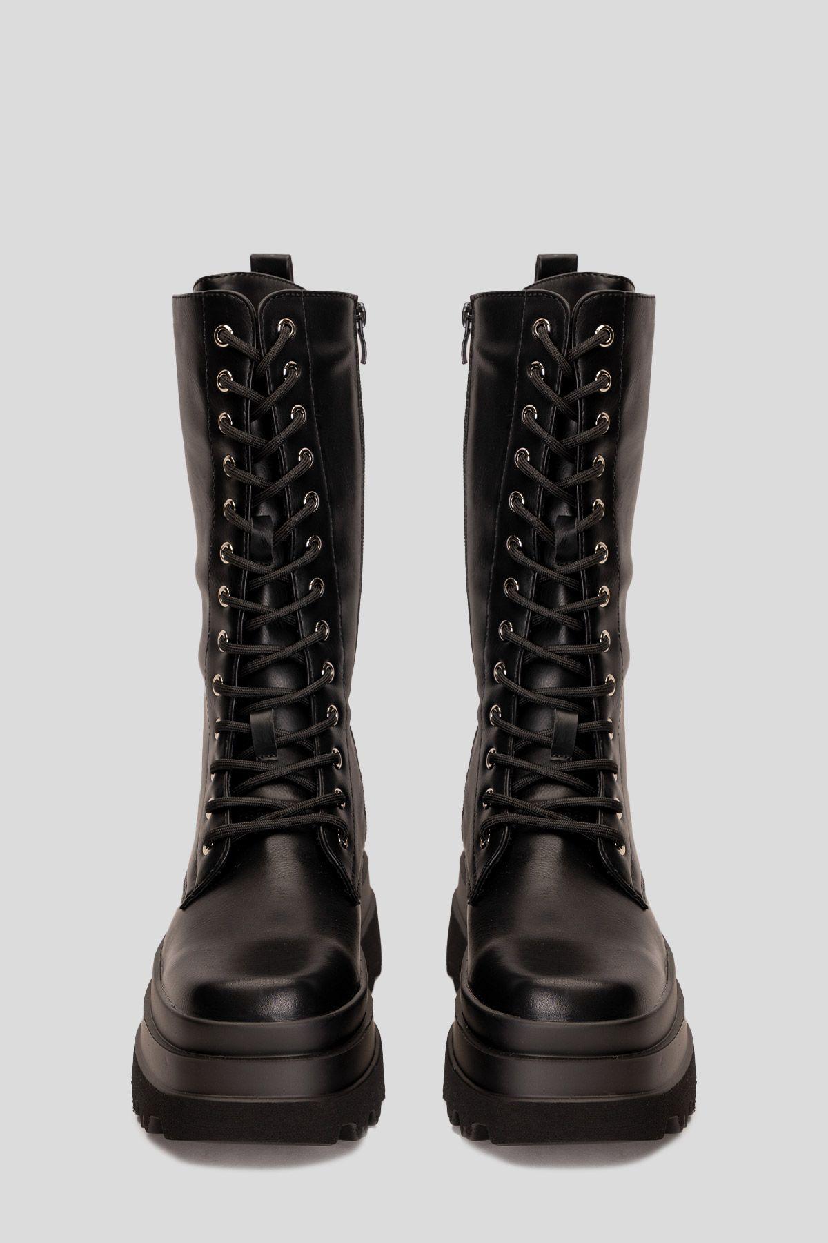 Bota Larga Mujer Negro Kyara Chinitown-2