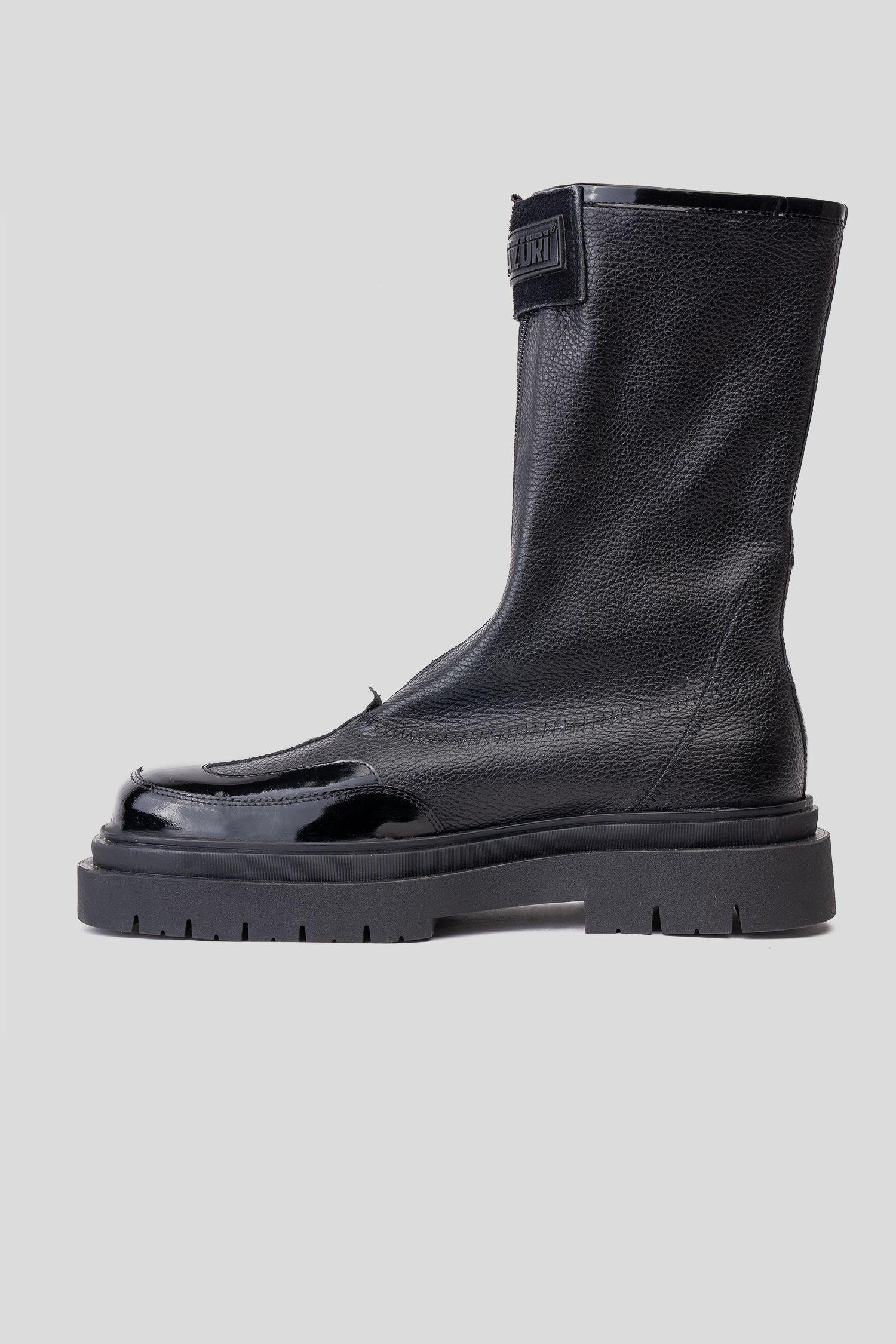 Bota Cuero Sapper Negro Landazuri-1