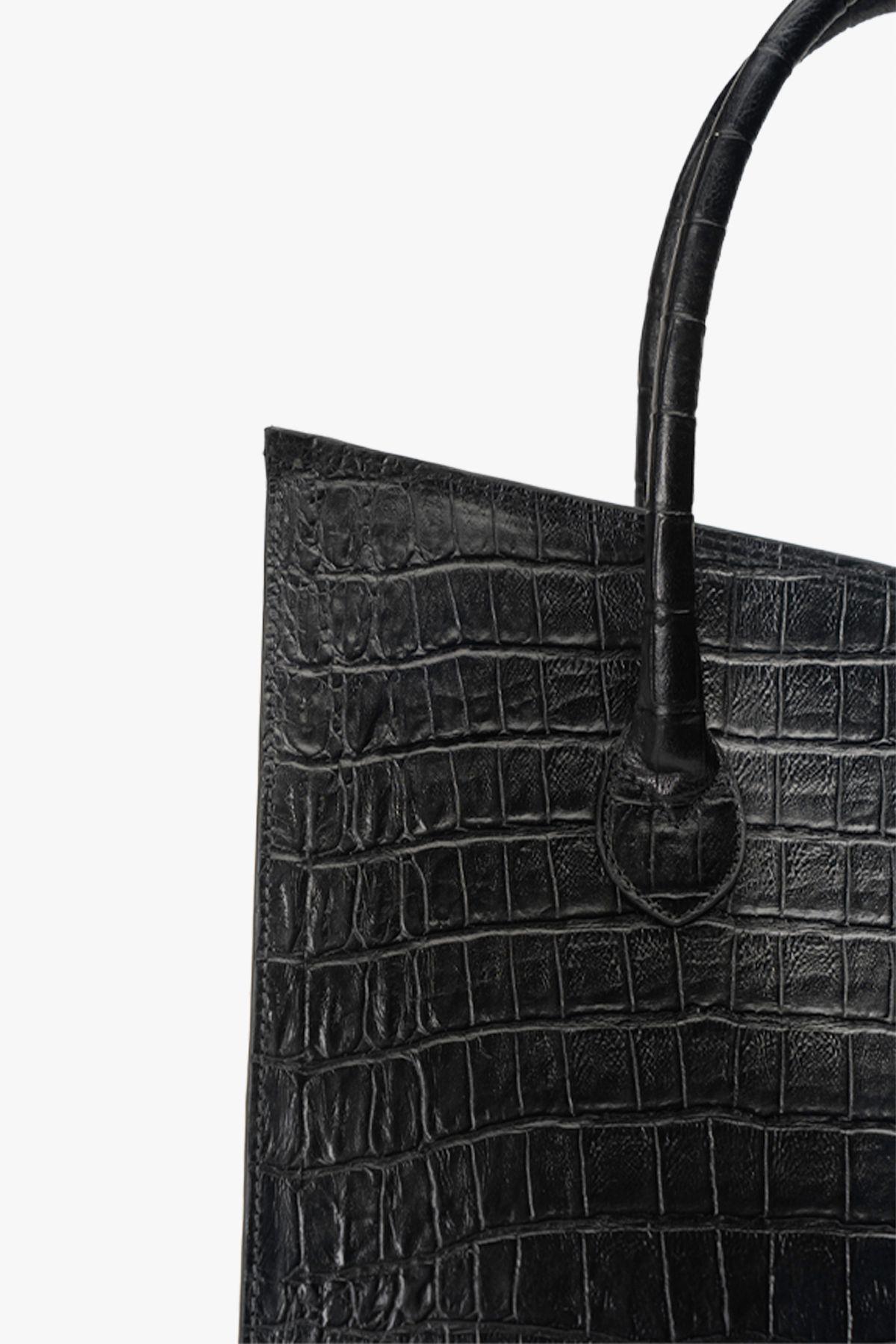 Cartera de Mano Negro Mosaico Landazuri-3