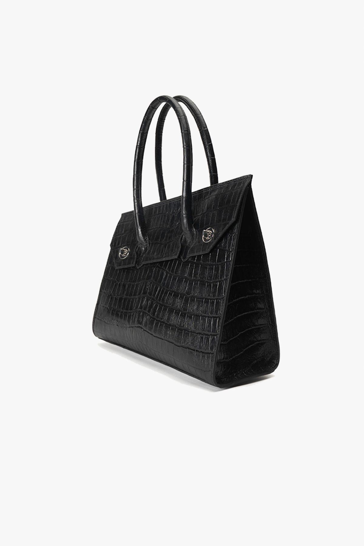 Cartera de Mano Negro Mosaico Landazuri-7