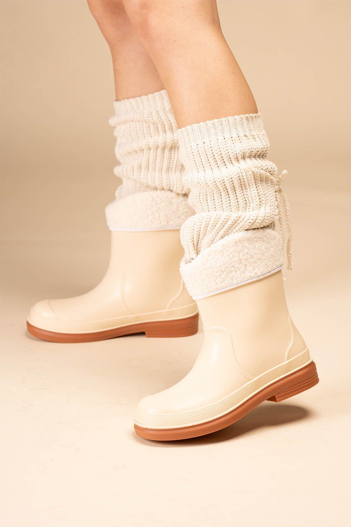 Bota de Agua Mujer Blanco Nosisa Chinitown-4