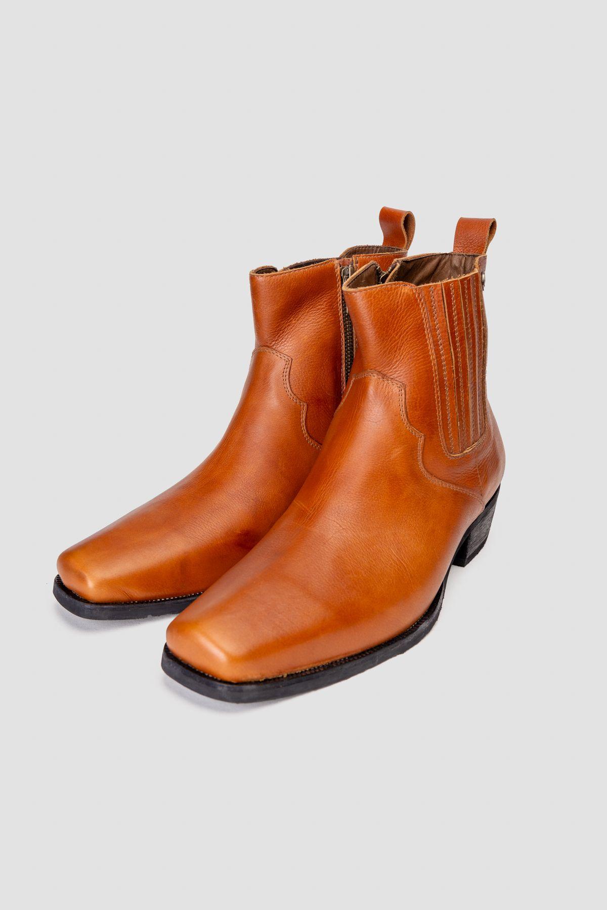 Botín Cuero Sierra Caoba Landazuri-2