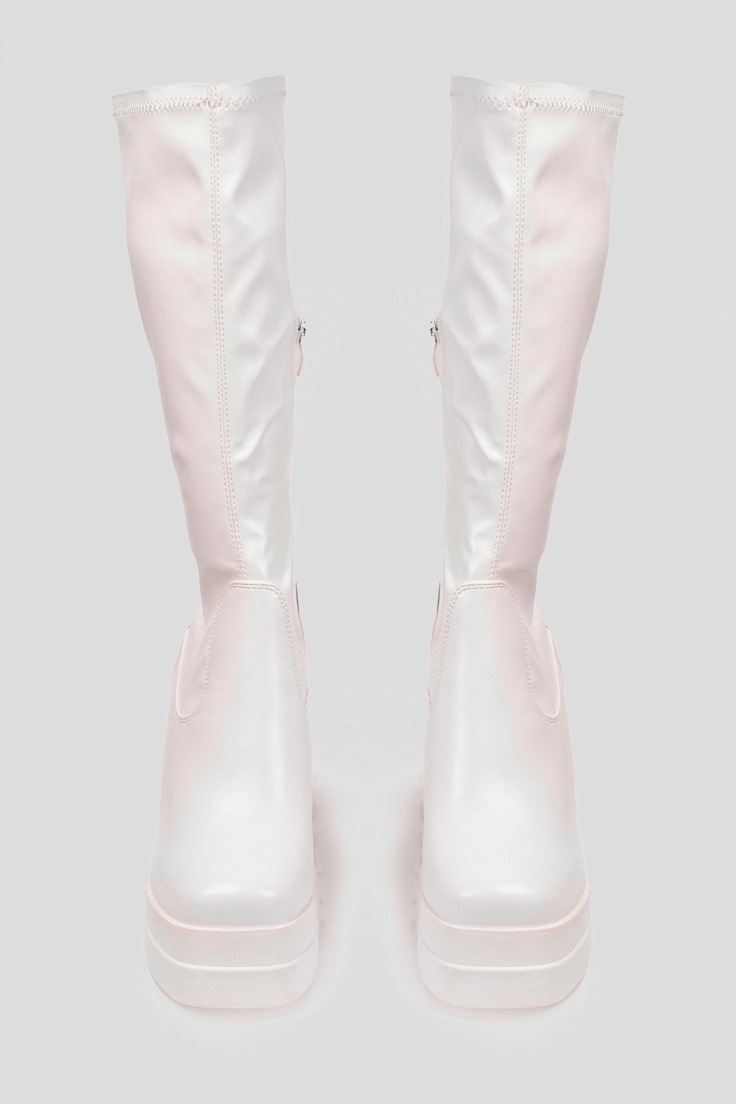 Bota Mujer Blanco Estelle Chinitown-3