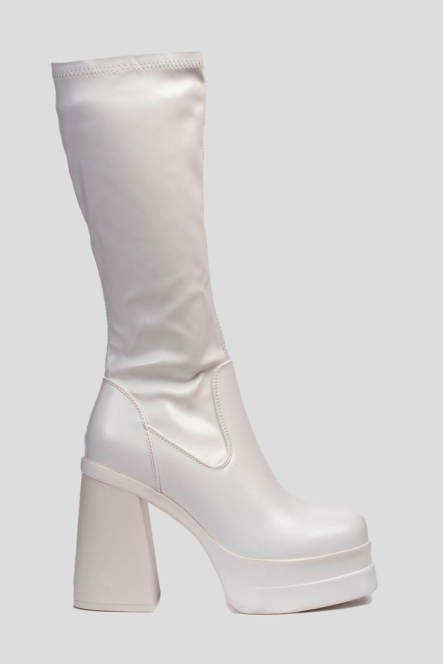 Bota Mujer Blanco Estelle Chinitown-0