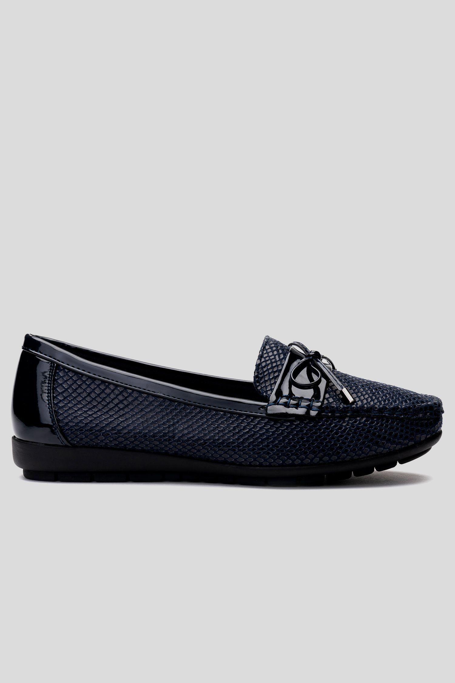 Mocasin Mujer Azul Oscuro Aliona Chancleta-0