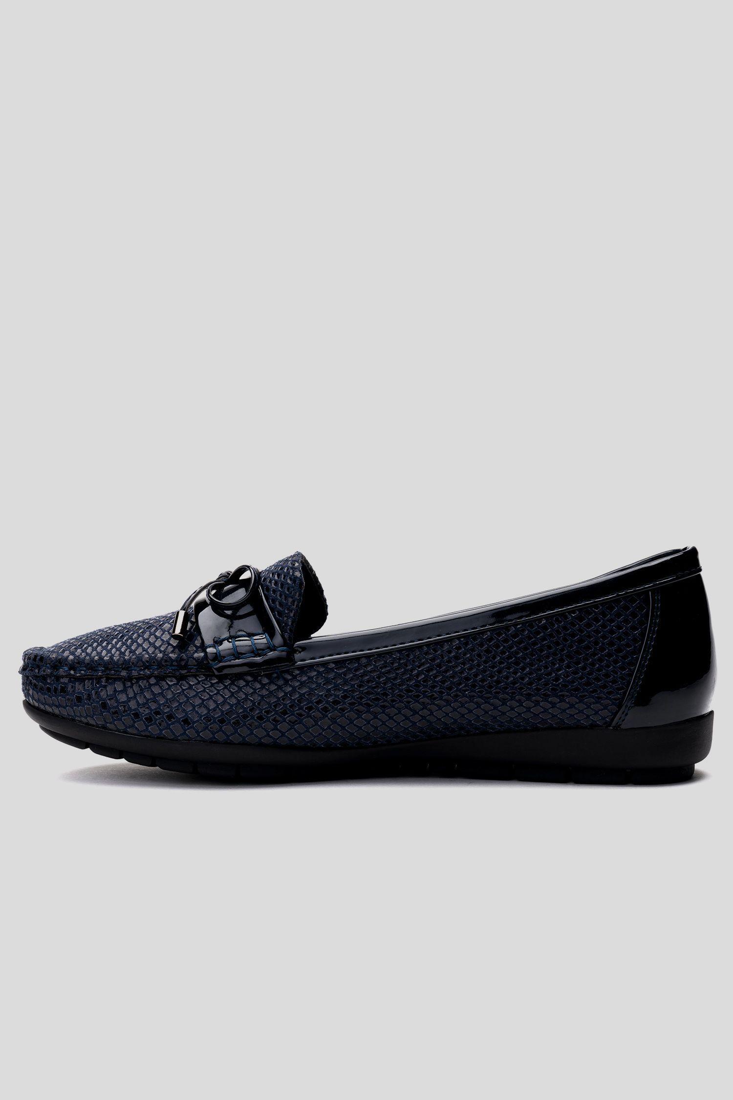 Mocasin Mujer Azul Oscuro Aliona Chancleta-1