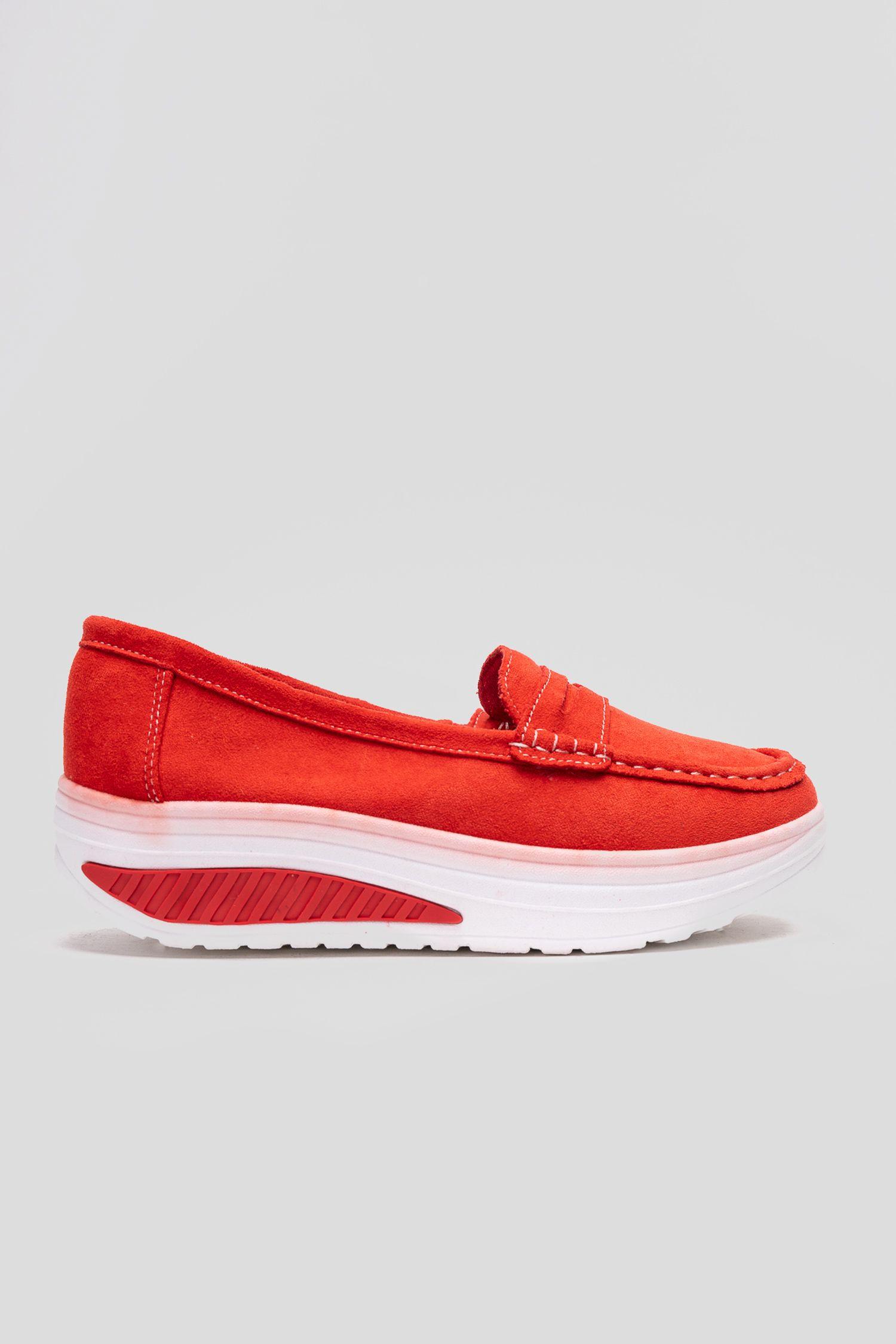 Mocasín Mujer Rojo Salomé Boteli-0